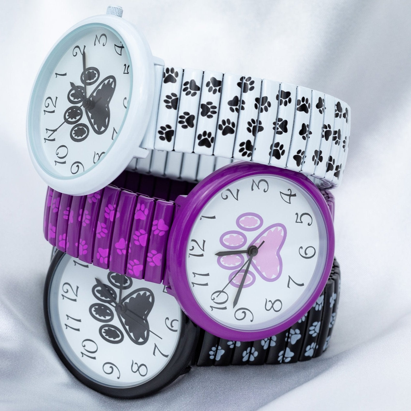 Premium Paw Print Stretch Watch