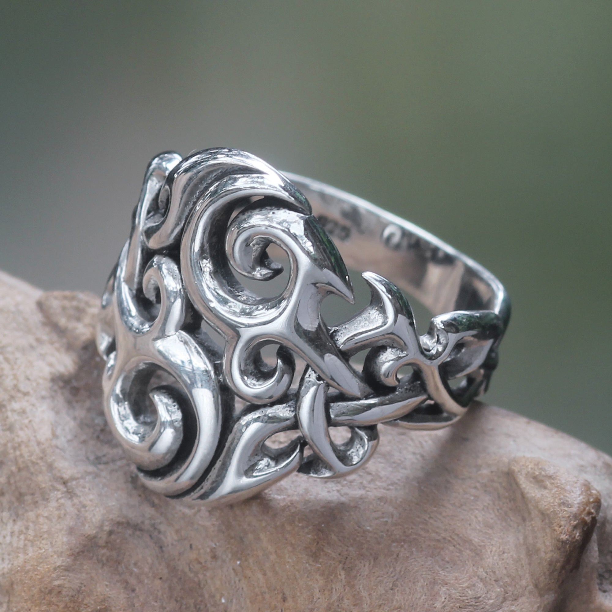 Premium Labyrinth Silver Handmade Ring for Men