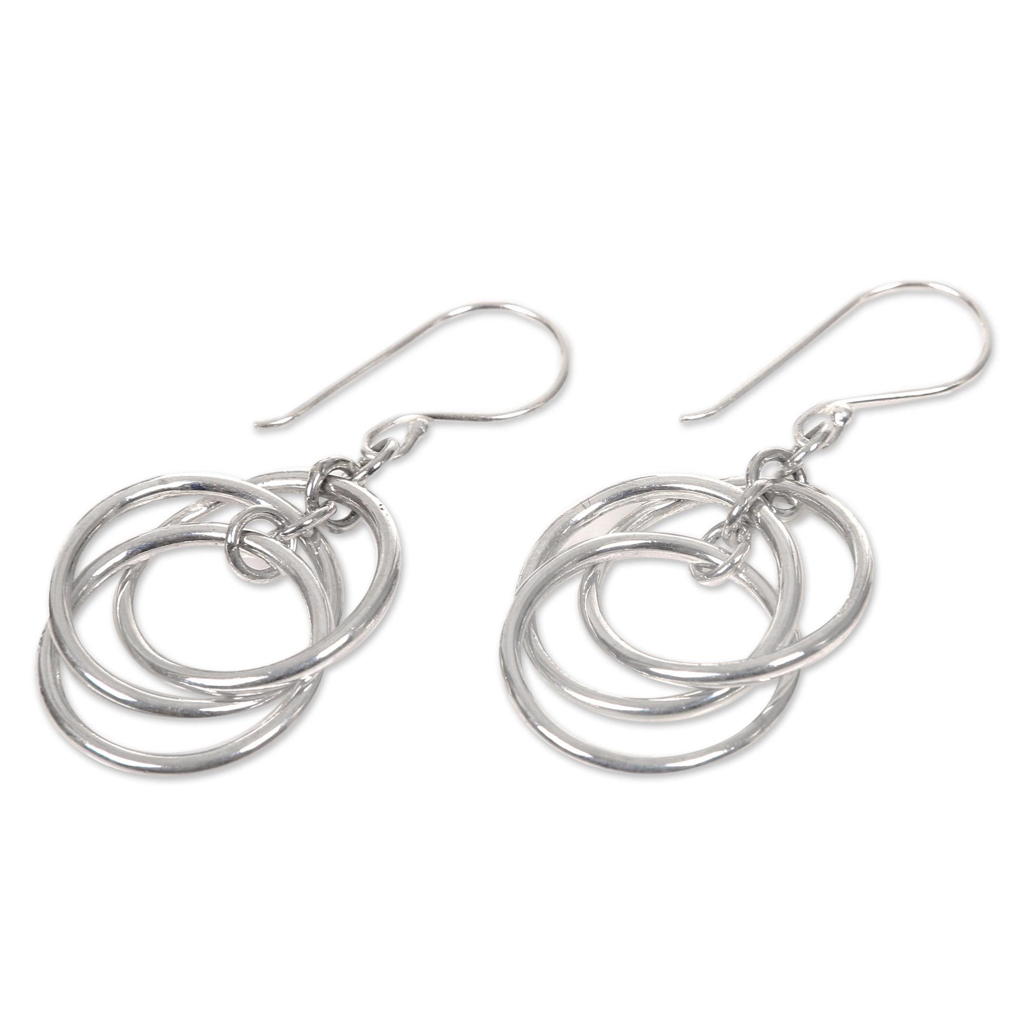 Premium Ring Ring 3 Sterling Silver Hook Earrings - Ultimate Style Upgrade