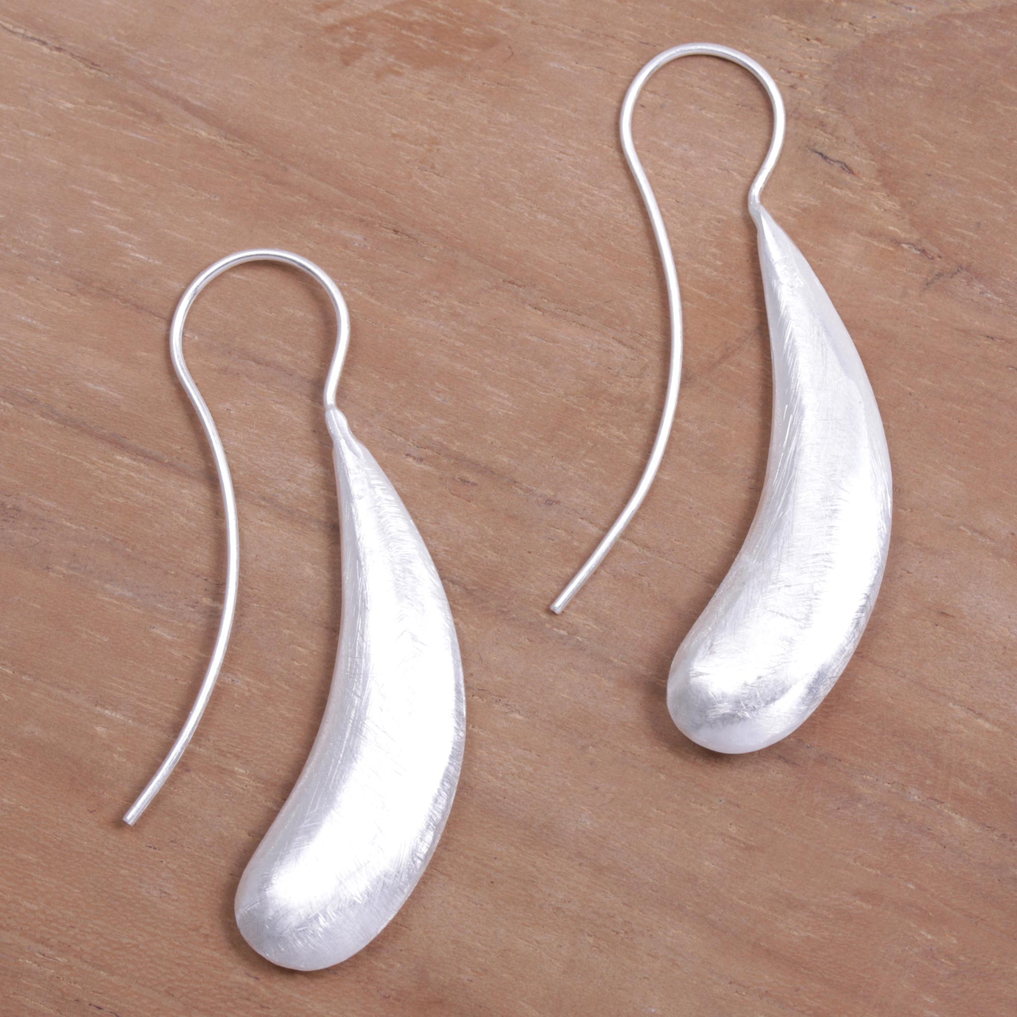 Premium Shining Boomerang Sterling Silver Earrings – Handcrafted in Bali