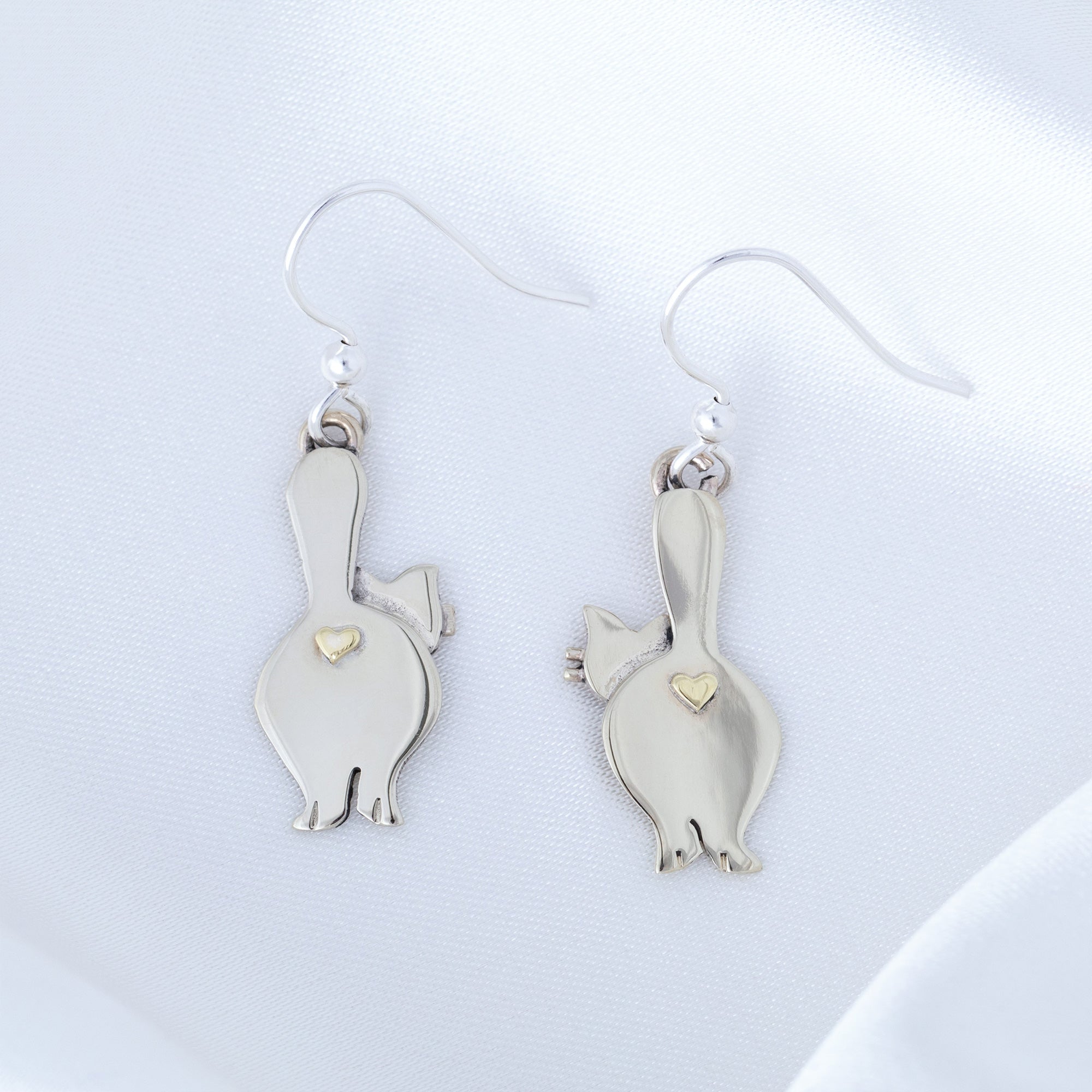 Premium Mixed Metal Animal Earrings - Handcrafted Whimsical Design