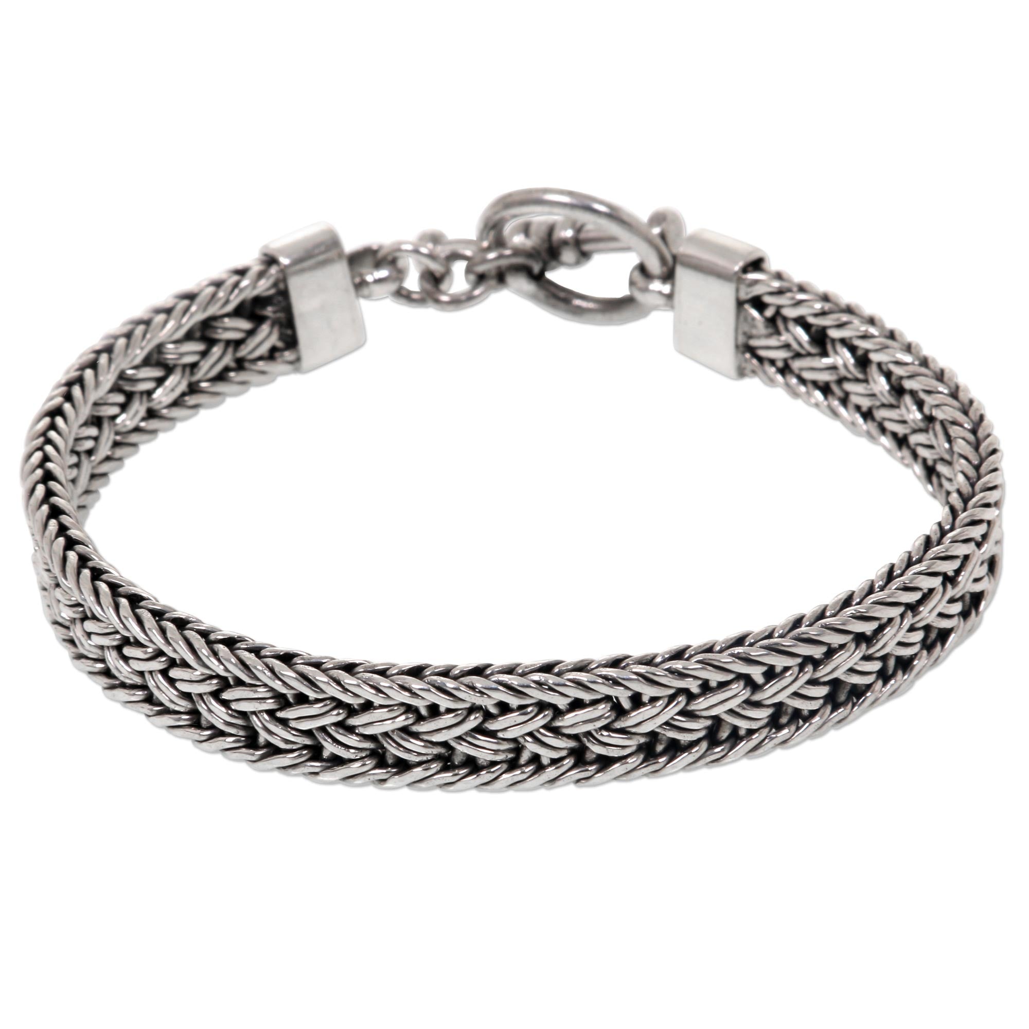 Premium Tukad Pakerisan Silver Bracelet - Handcrafted in Bali