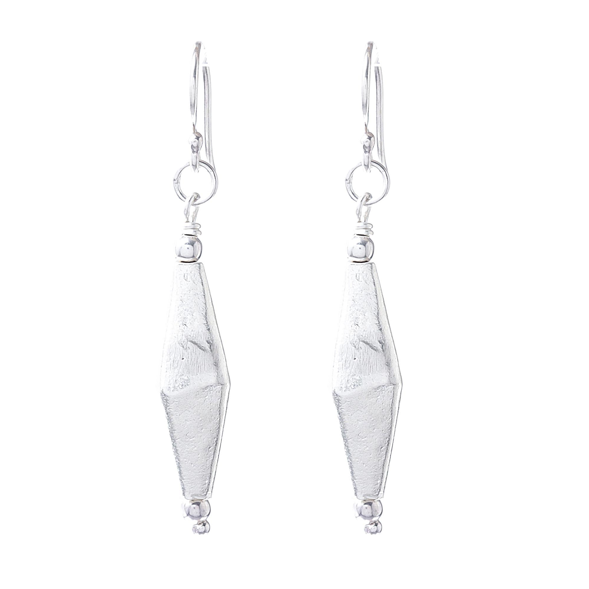 Premium Thai Diamonds Sterling Silver Dangle Earrings – Elegant & Handcrafted