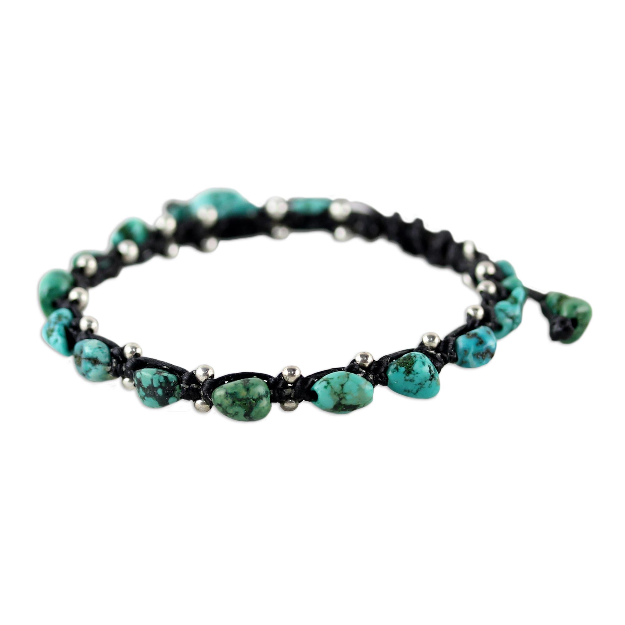 Premium Turquoise Bohemian Bracelet - Adjustable 925 Silver Jewelry