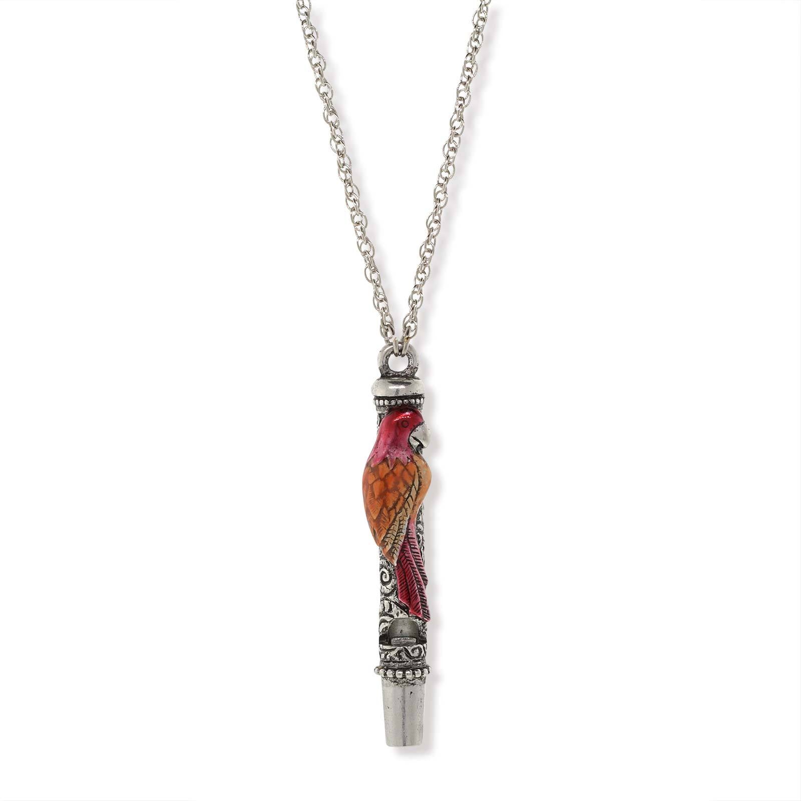 Premium 1928 Jewelry® Enamel Parrot Whistle Necklace - 30