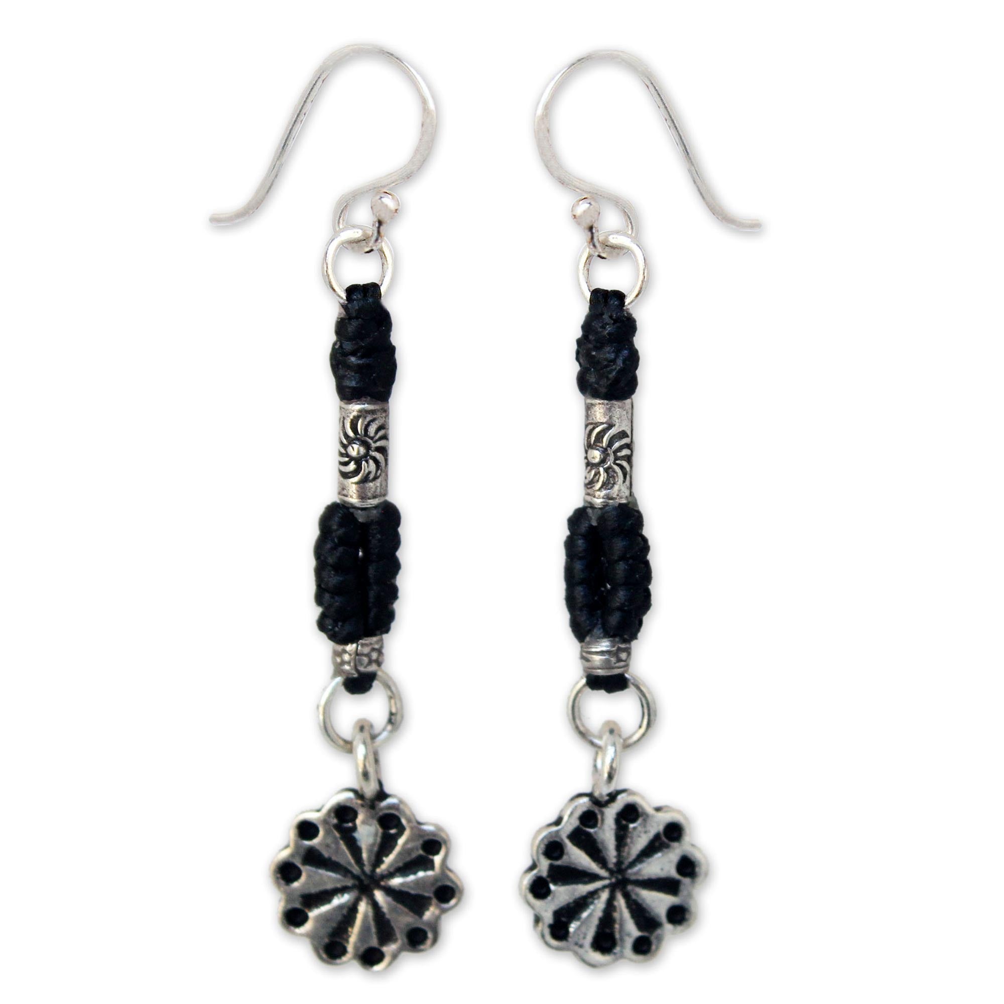 Premium Urban Sparkler Silver Dangle Earrings - Handcrafted Elegance