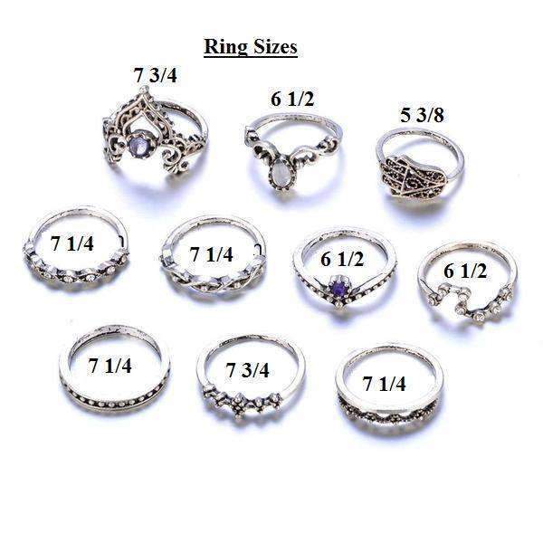 Ultimate Vintage Stackable Ring Set - Premium Collection