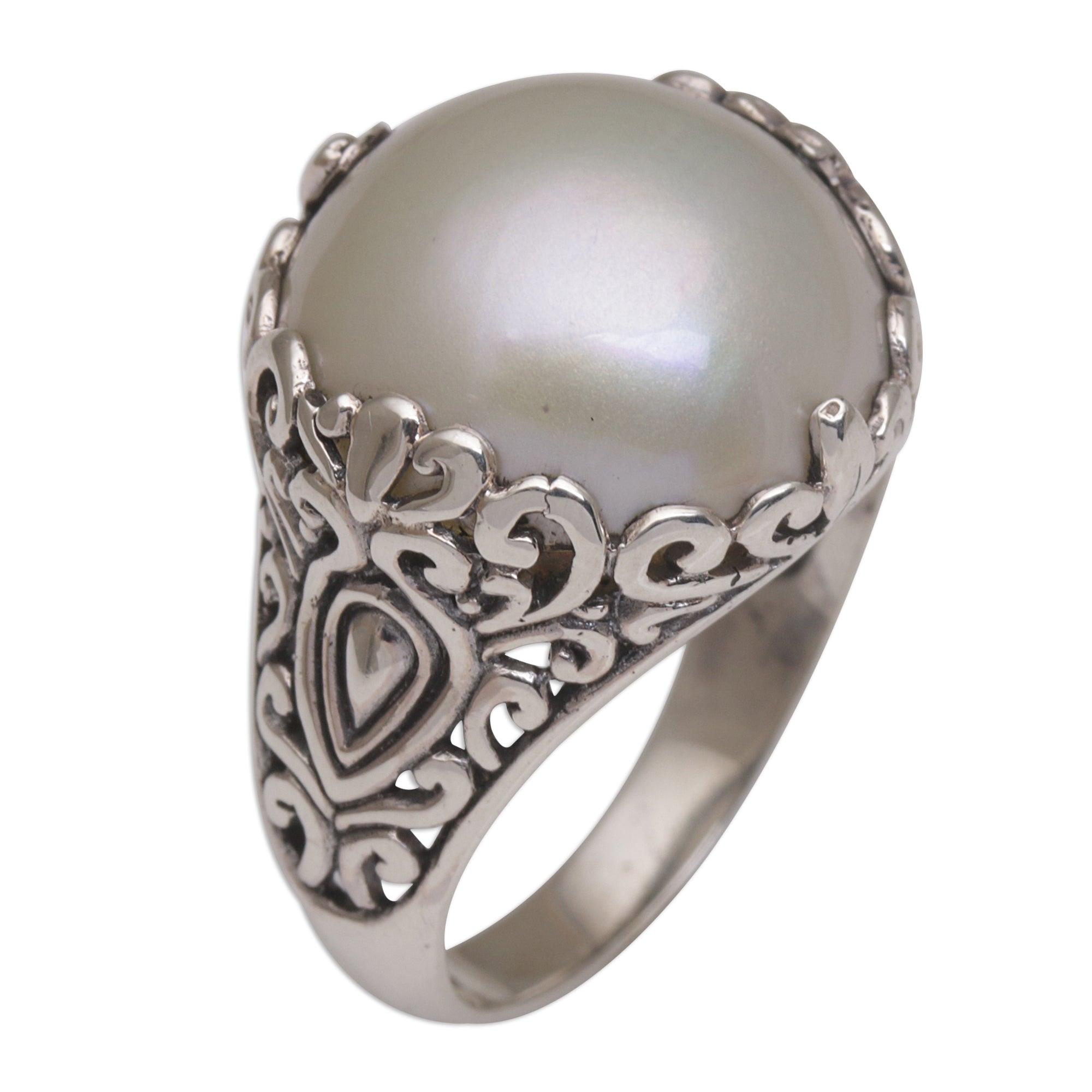 Ultimate Palatial Dreams Pearl Cocktail Ring - Premium Handcrafted Elegance