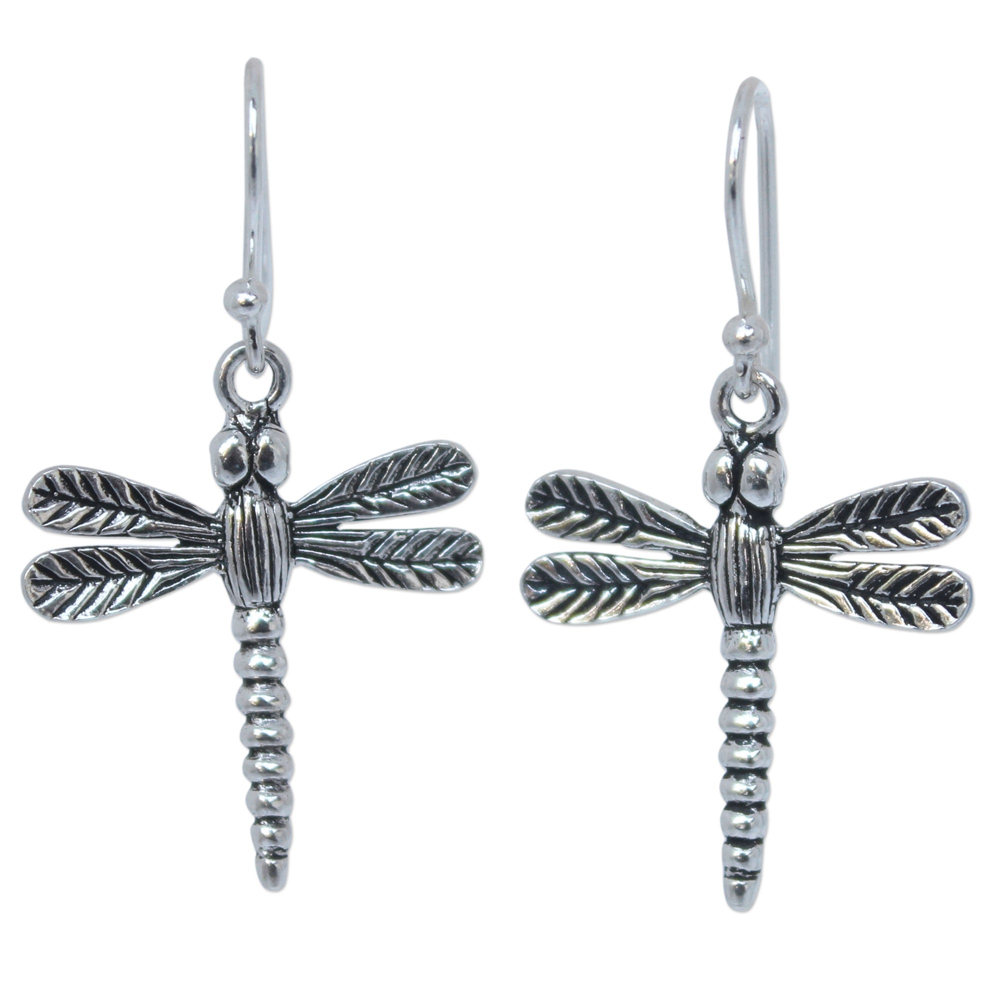 Premium Mekong Dragonflies Sterling Silver Earrings