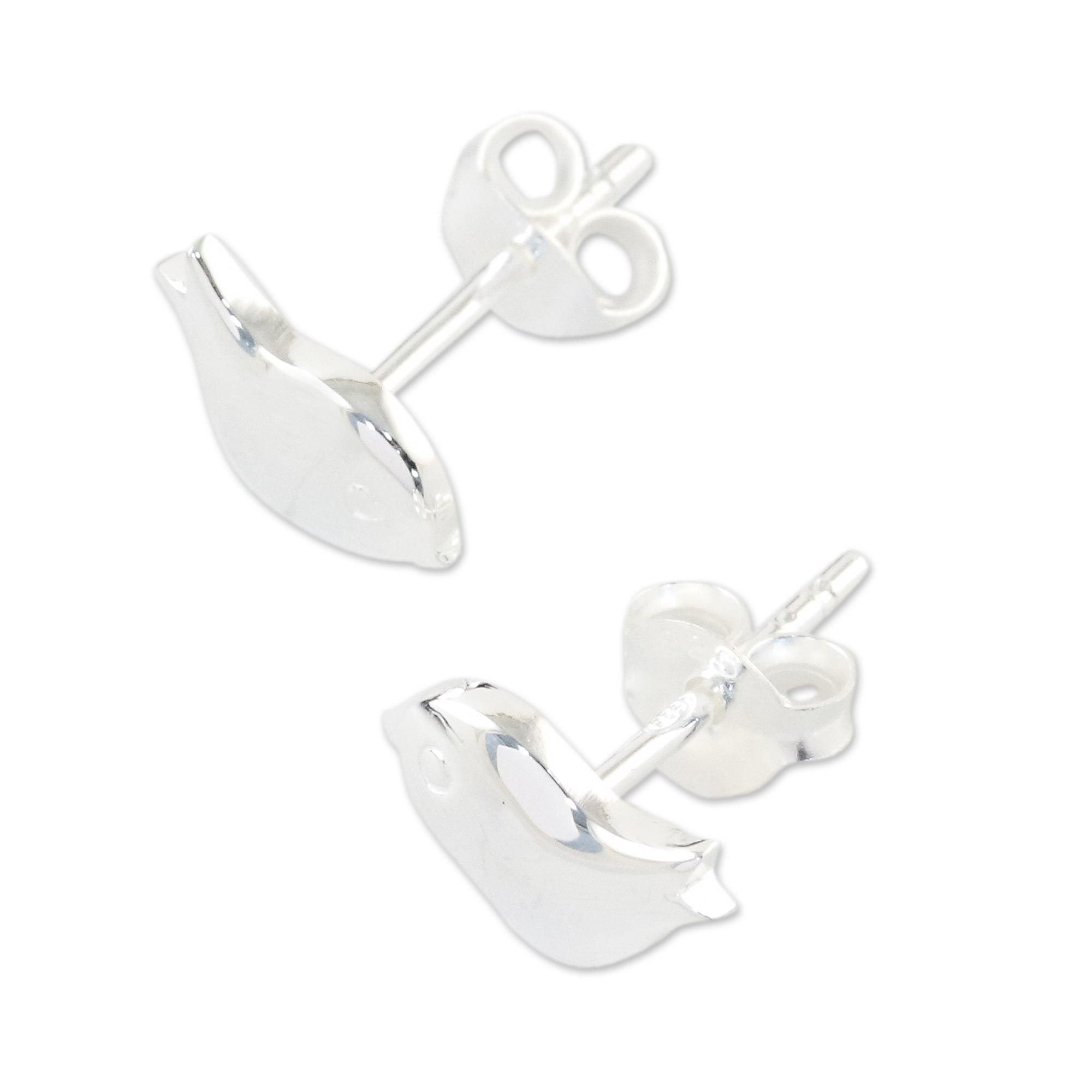 Premium Little Birds Stud Earrings - Handcrafted Sterling Silver