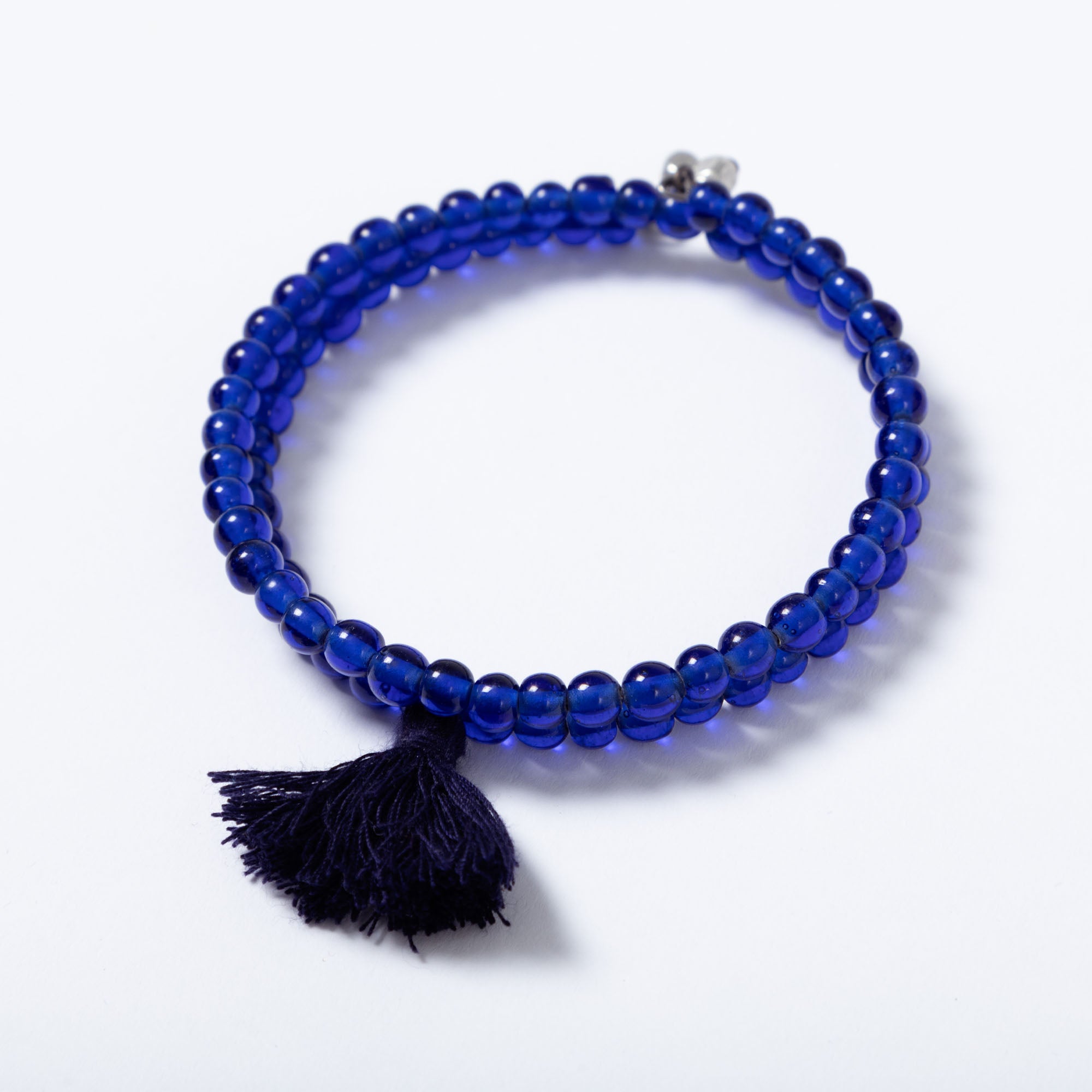 Premium Taj Tassel Glass Bead Bracelet - Bohemian Elegance