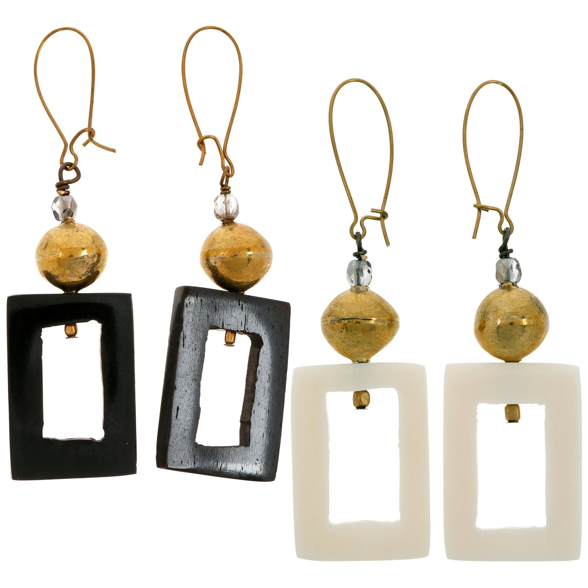 Premium Look Through Bone Earrings - Handcrafted Minimalist Design