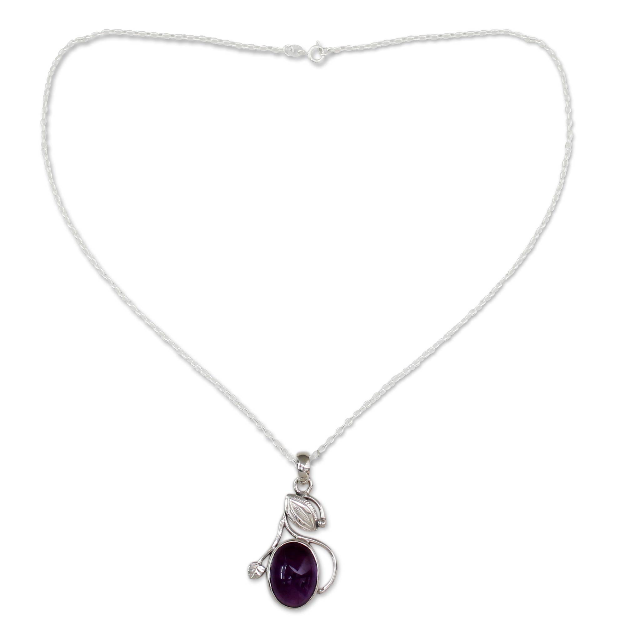 Premium Amethyst Elegance Necklace - Ultimate Silver Statement Piece