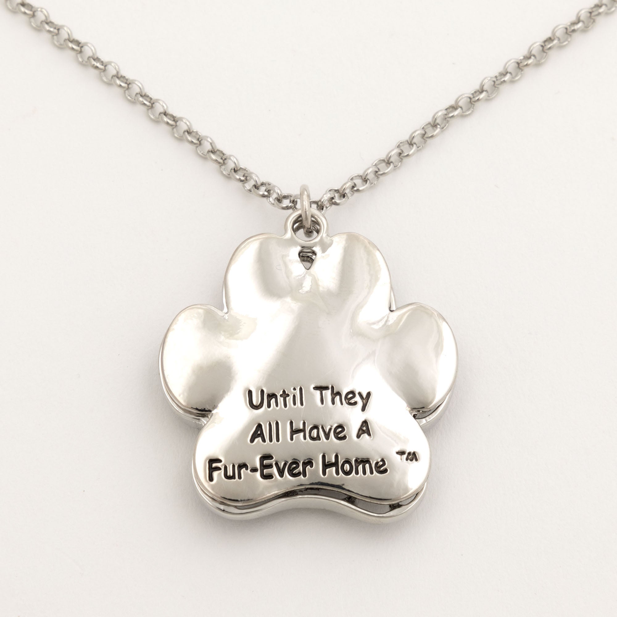 Premium Fur-Ever Home Paw Charm Necklace - Ultimate Tribute to Animal Adoption