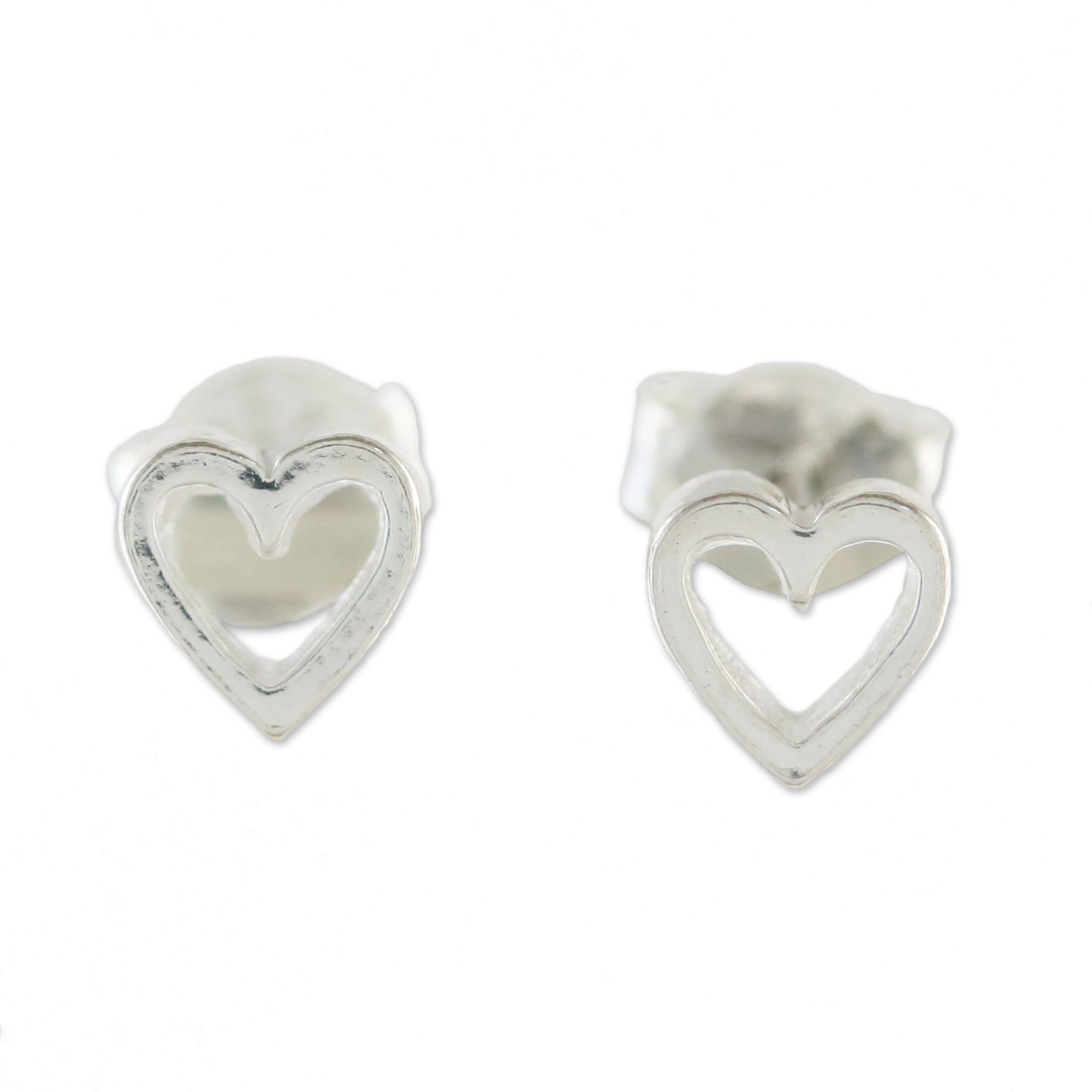 Premium Sterling Silver Heart Stud Earrings - Ultimate Love Gift