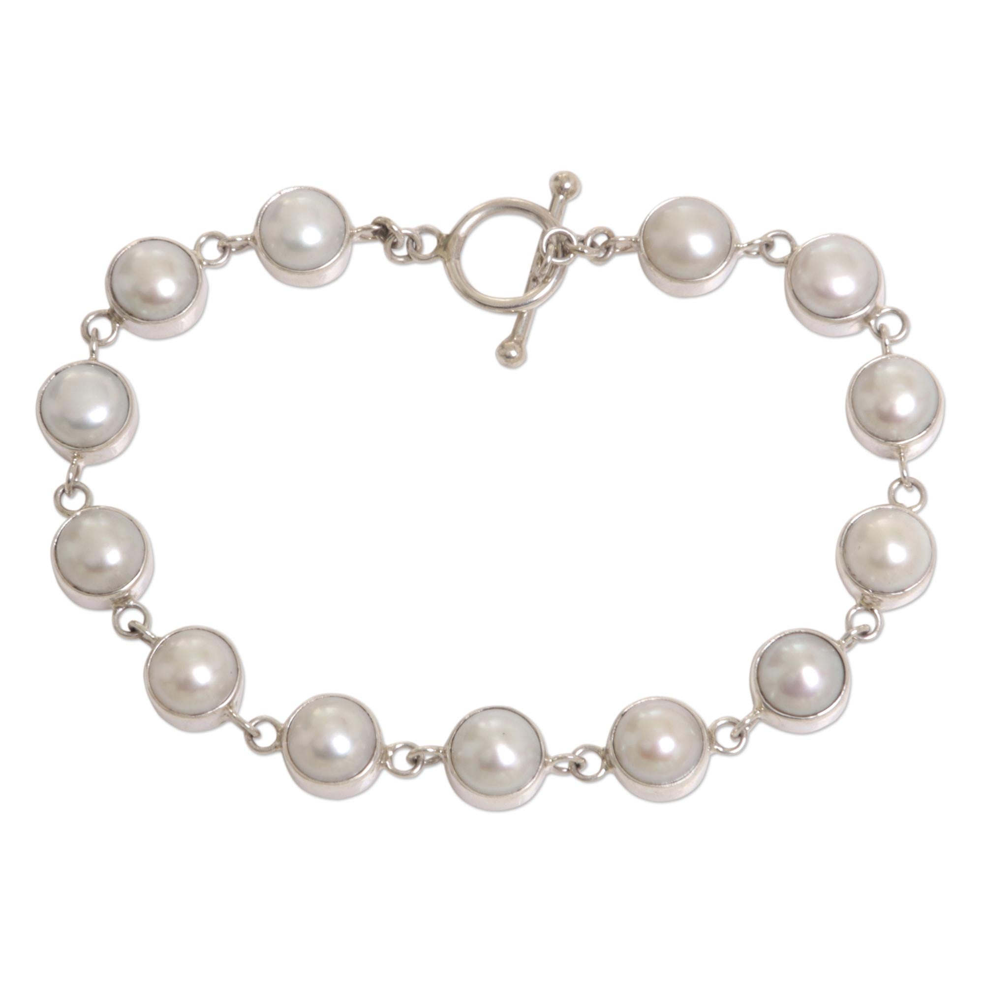 Premium Sterling Silver & Freshwater Pearl Bridal Bracelet