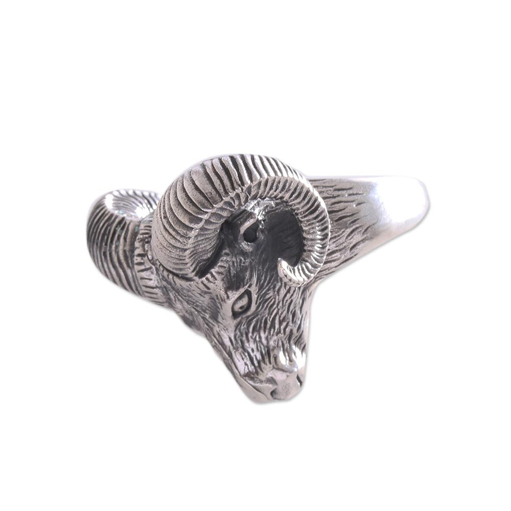 Premium Sterling Silver Ram Gaze Ring