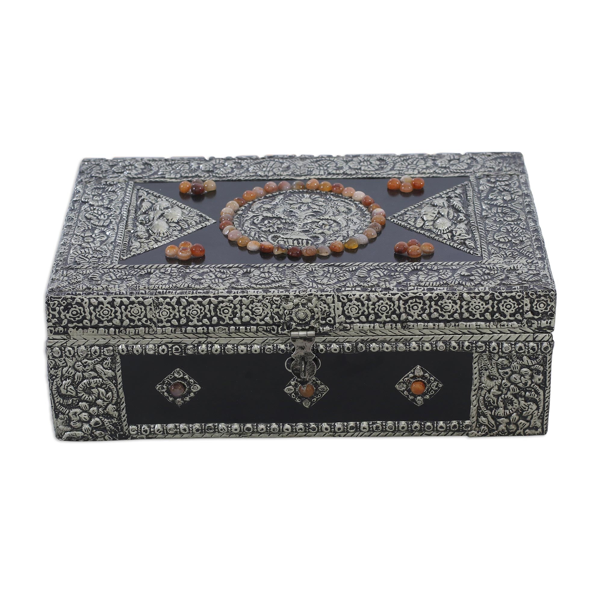 Premium Charisma Brass Jewelry Box - Handcrafted Luxury