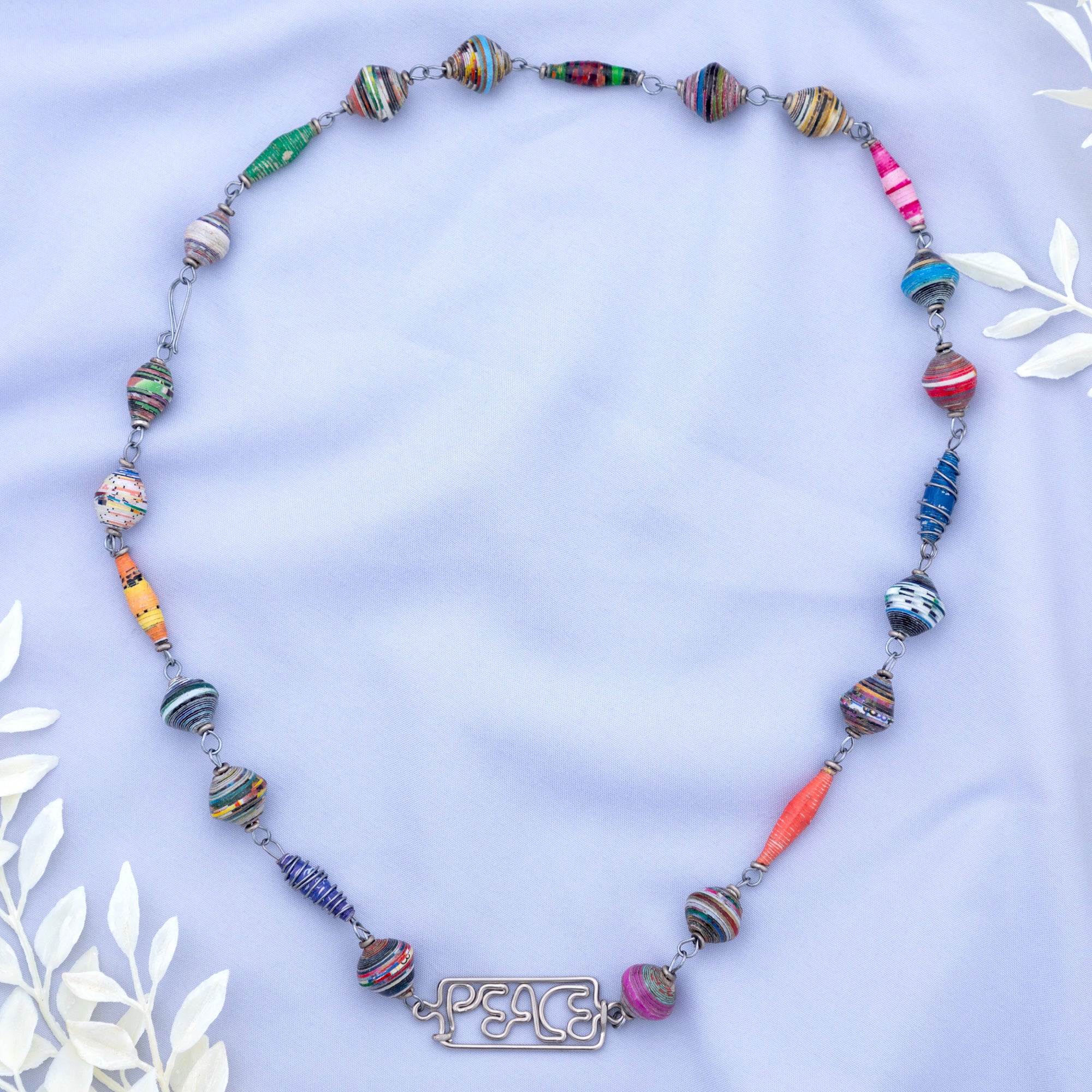 Premium Recycled Magazine Inspiration Necklace - Handmade in Africa