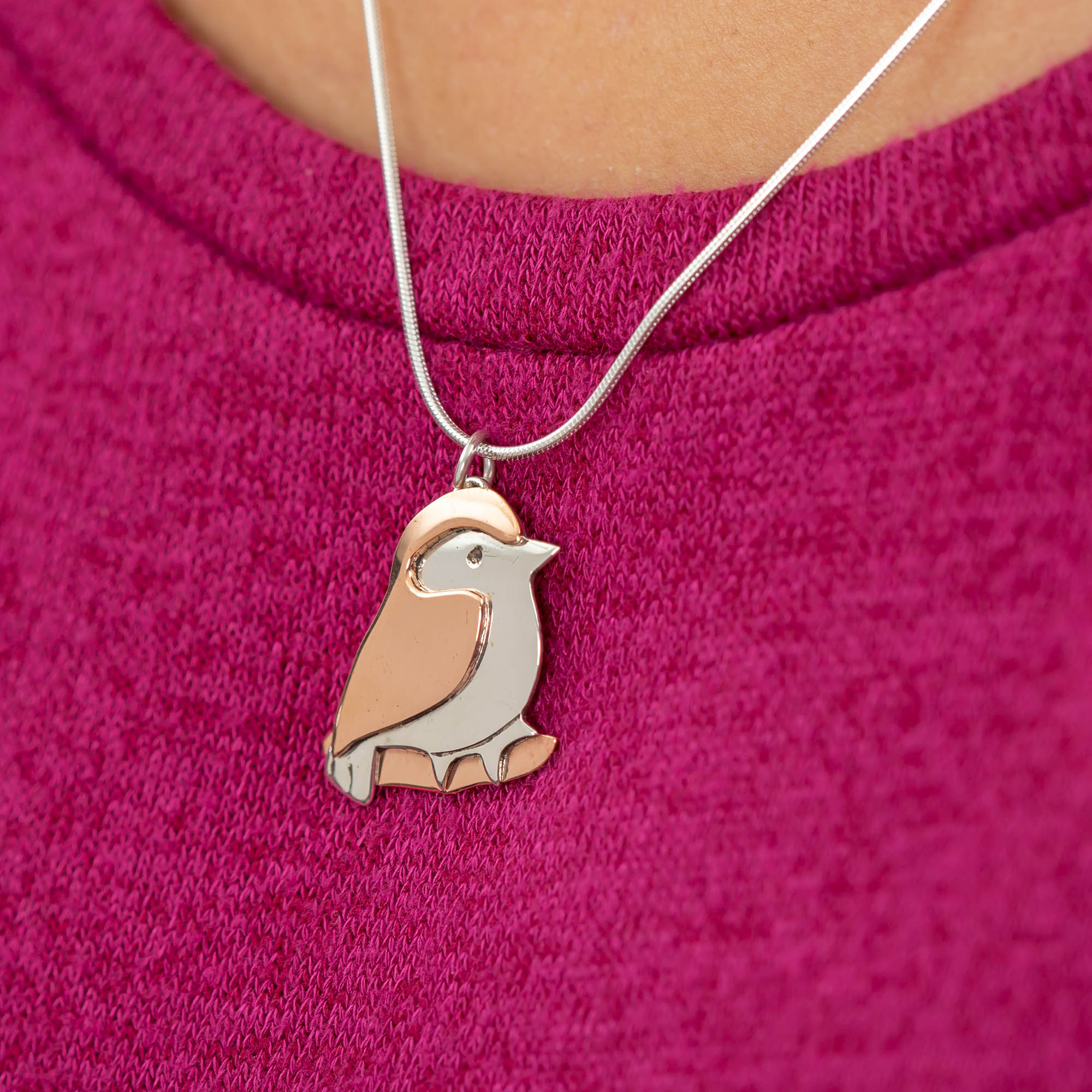 Premium Love Bird Sterling Silver Necklace - Handcrafted Elegance