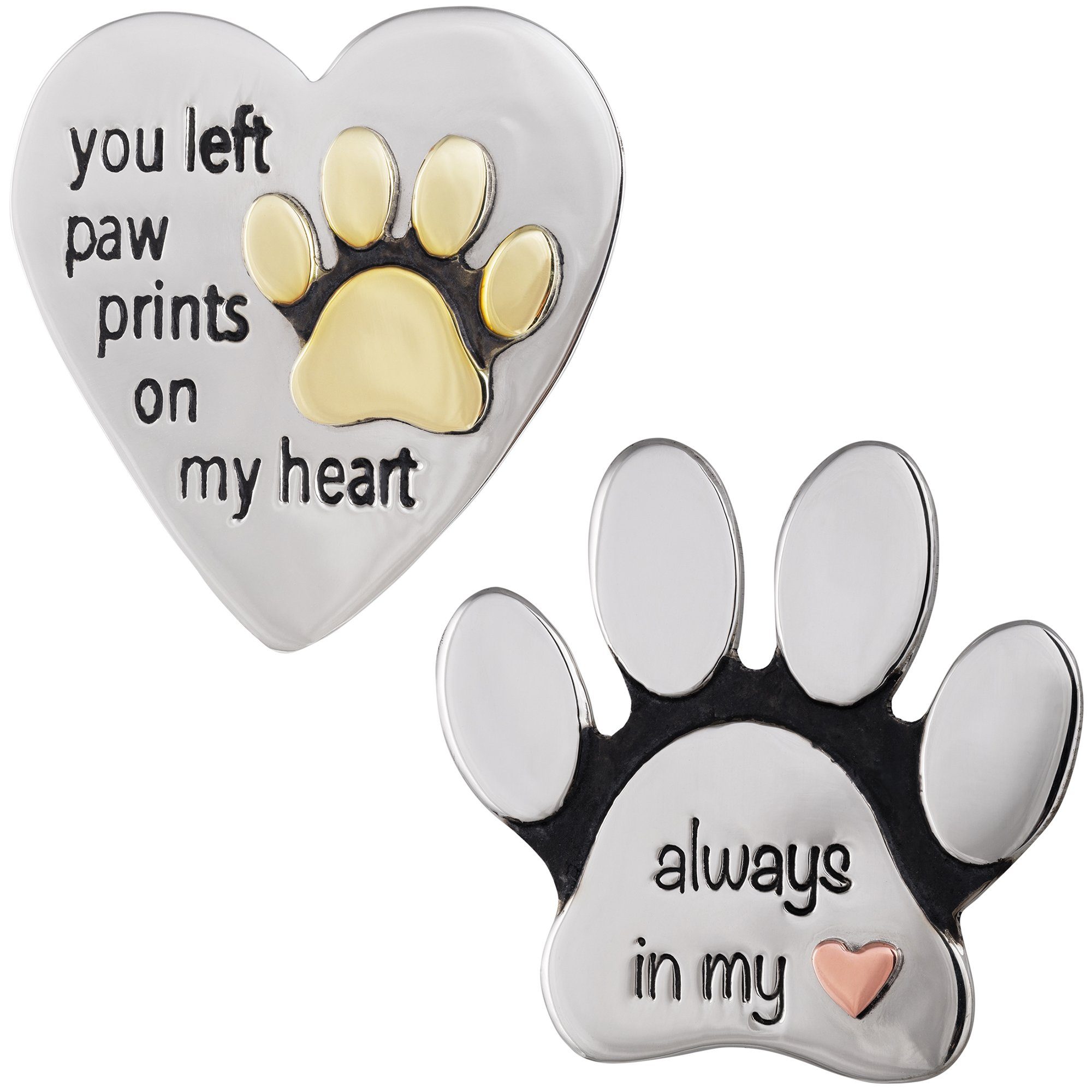 Premium Remembrance Mixed Metals Paw Pin - Honor Your Forever Friend