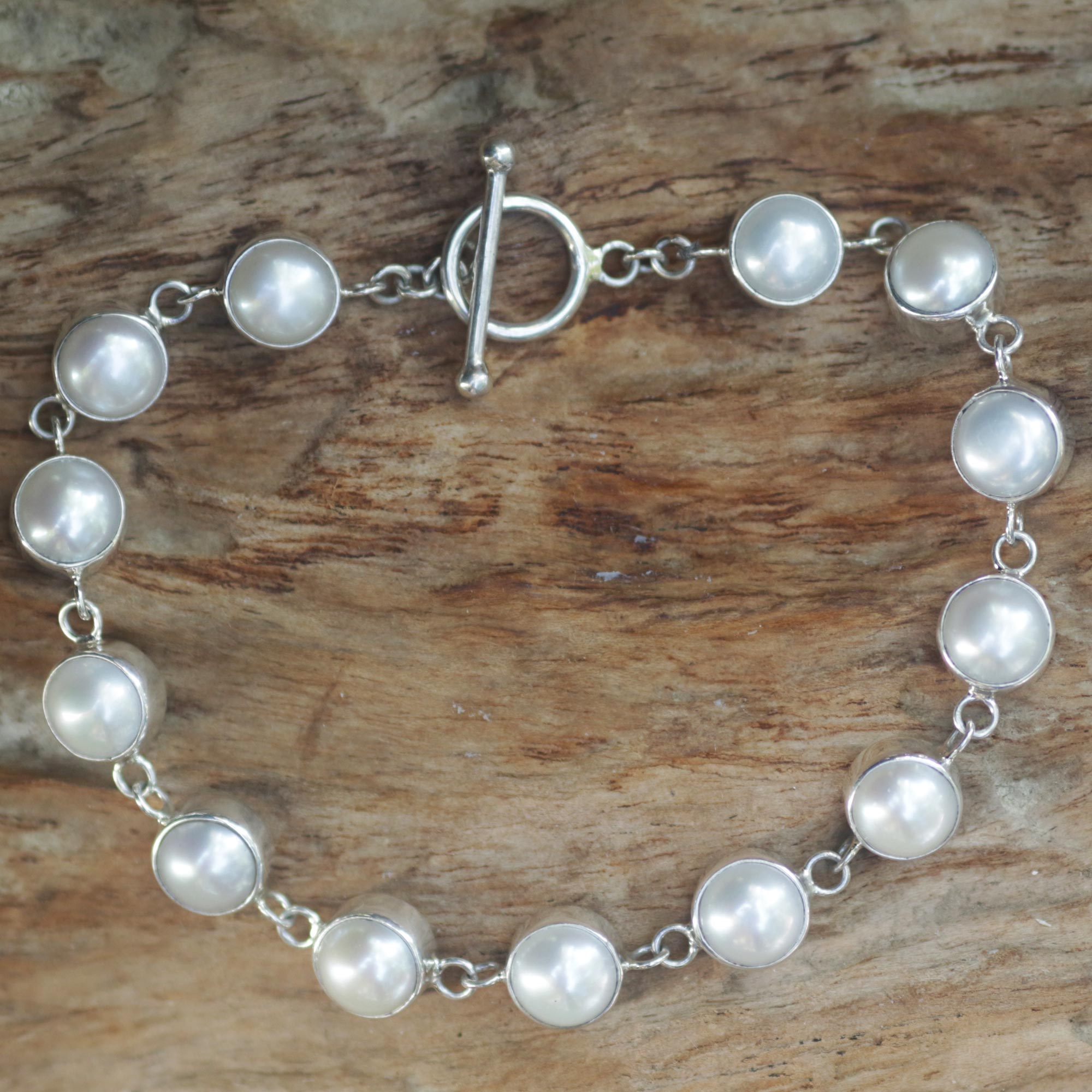 Premium Sterling Silver & Freshwater Pearl Bridal Bracelet