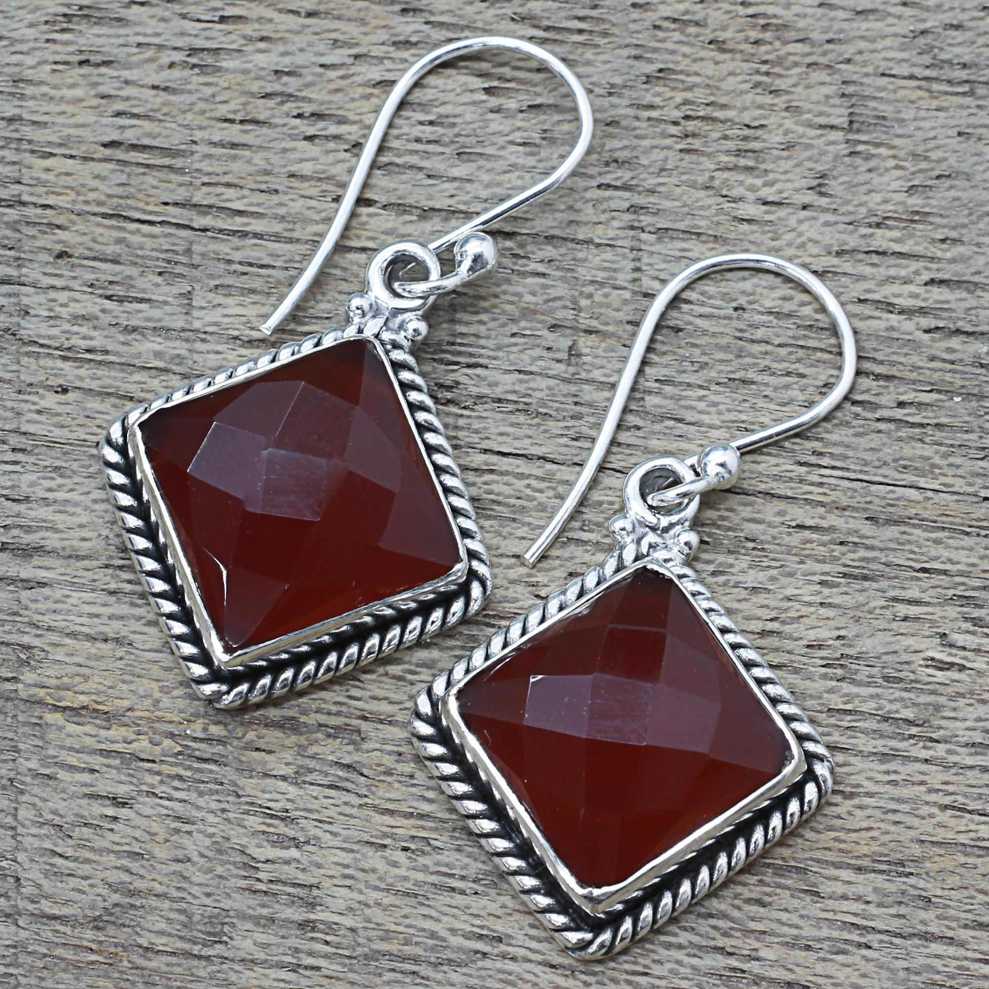 Premium Carnelian Sterling Silver Dangle Earrings – Enhance Your Style