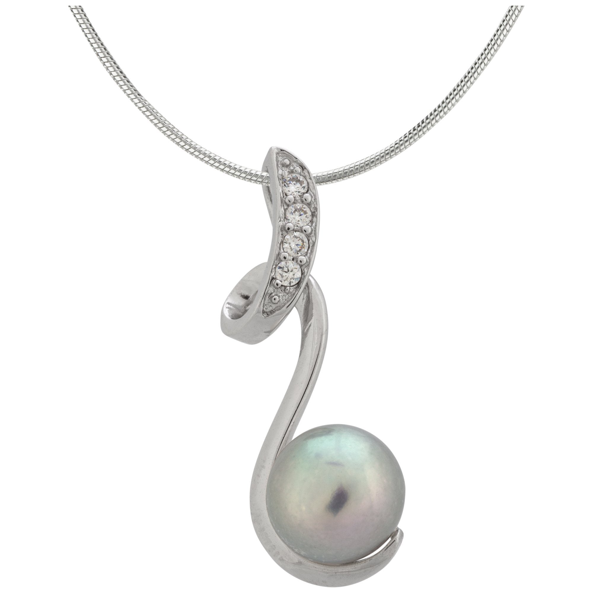 Premium Sterling Swirl Pearl Necklace - Ultimate Elegance