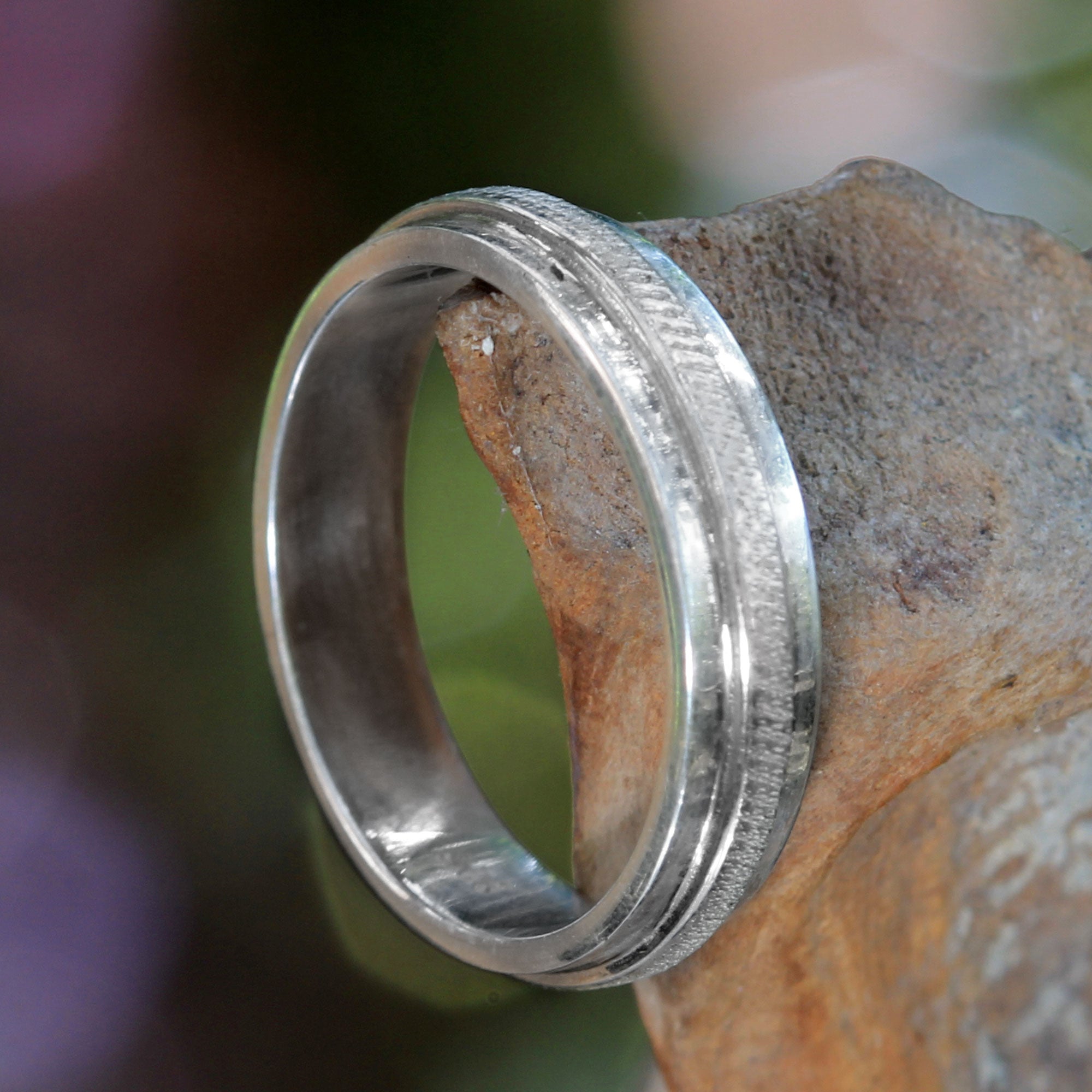 Premium Handcrafted Fair Trade Sterling Silver Band Ring by Nyoman Rena