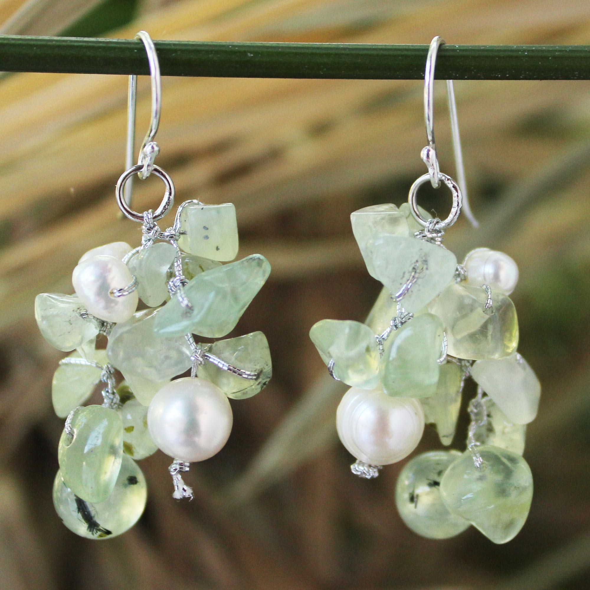 Premium Thai Whisper Freshwater Pearl Earrings - Handmade Elegance
