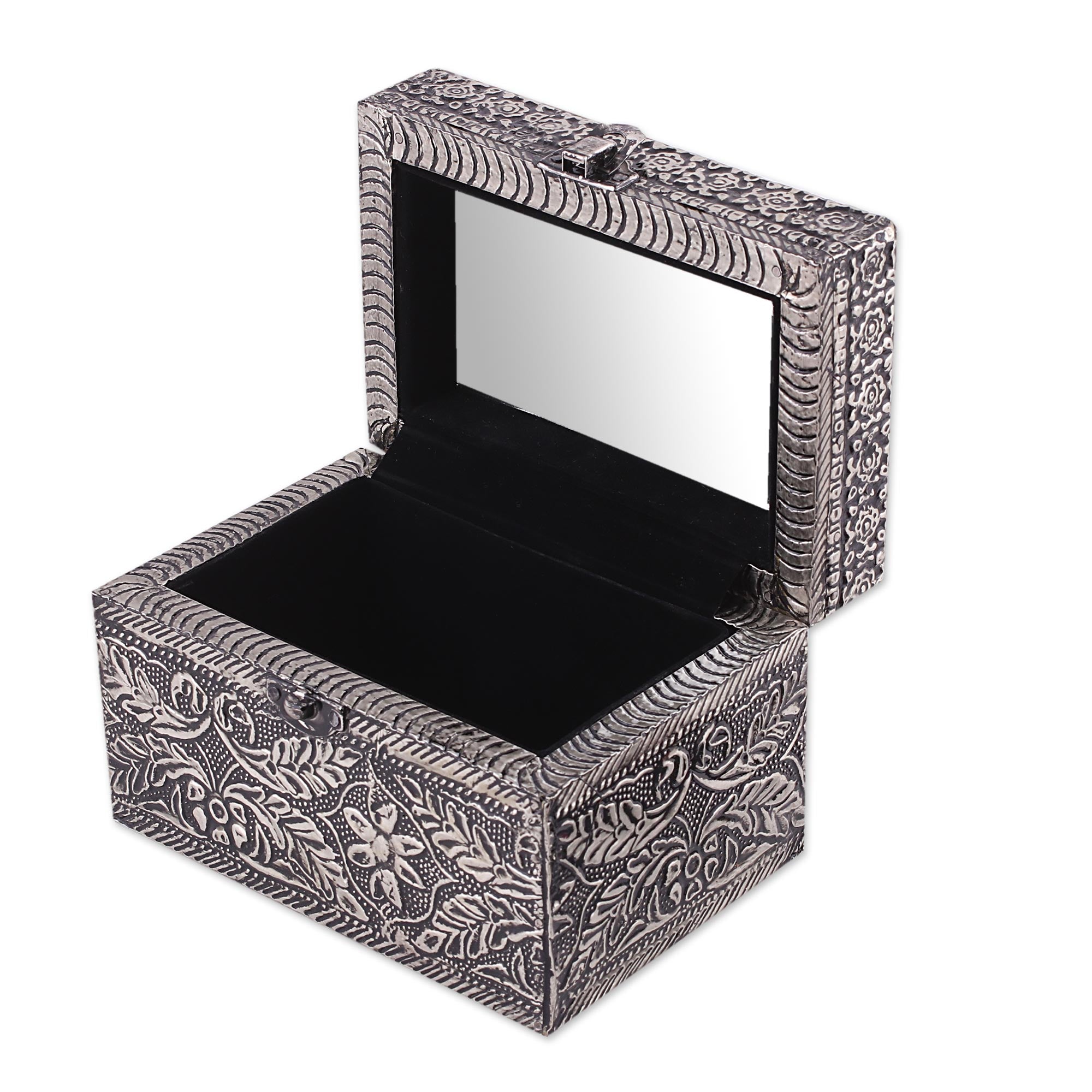 Premium Persian Paradise Jewelry Box - Handcrafted Metallic Design