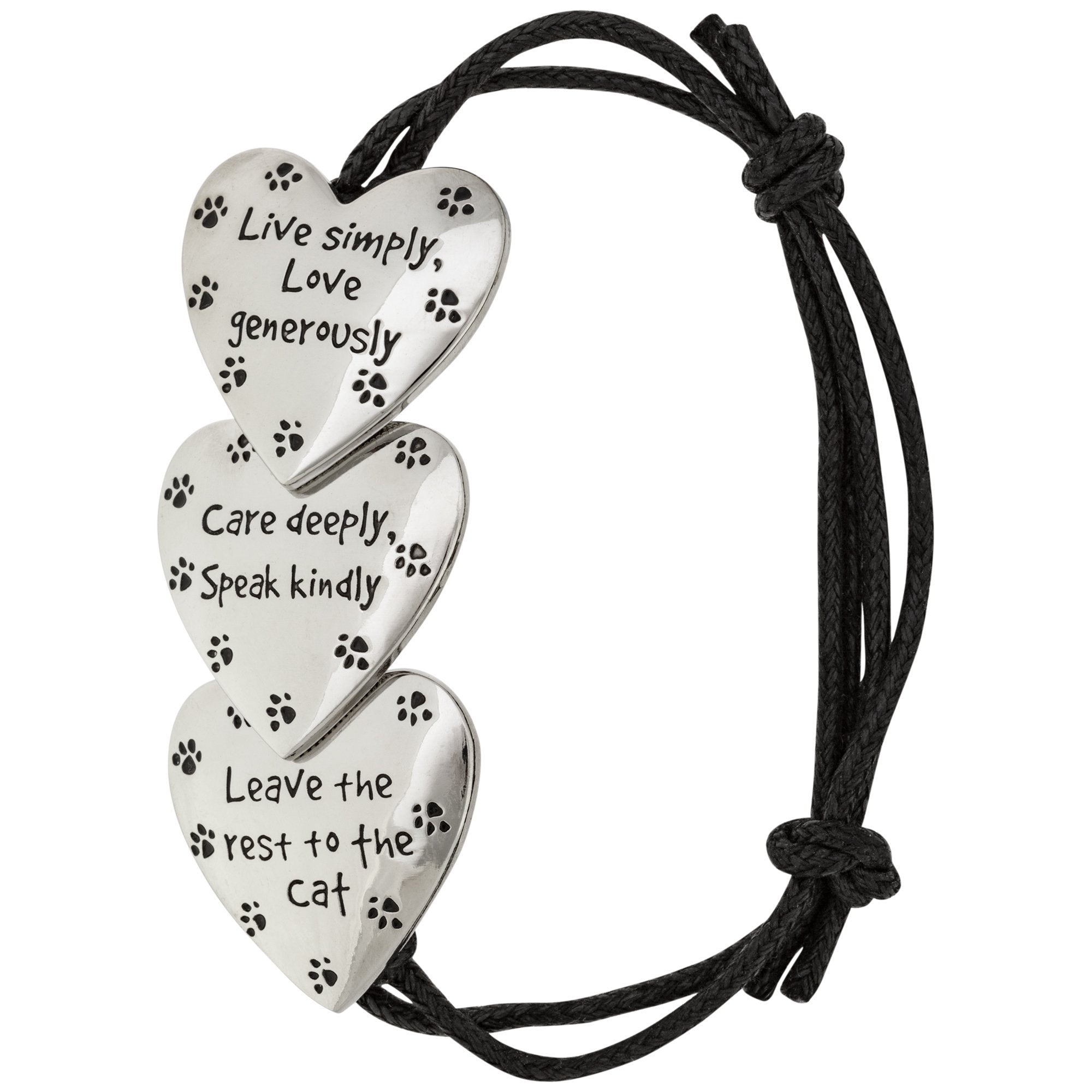 Premium Paw Print Adjustable Bracelet - Live Love Care Collection