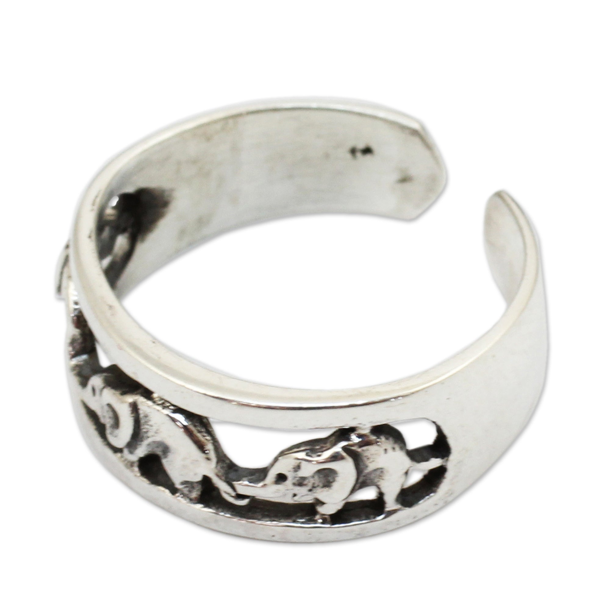 Premium Elephant Walk Toe Ring - Handmade Sterling Silver