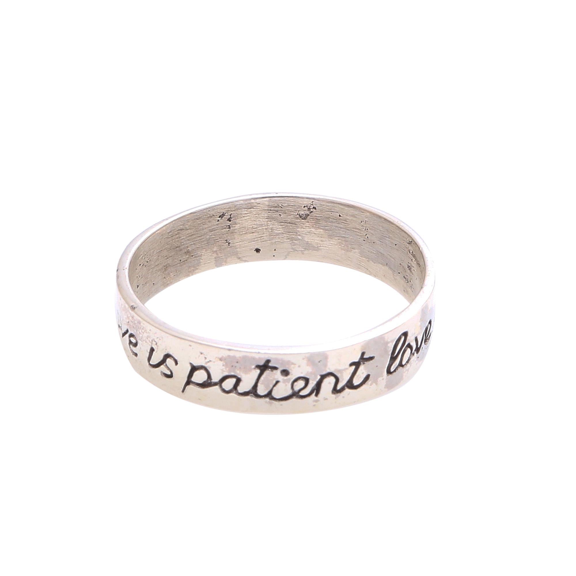 Ultimate Romantic Love Sterling Silver Band Ring - Handcrafted in Bali