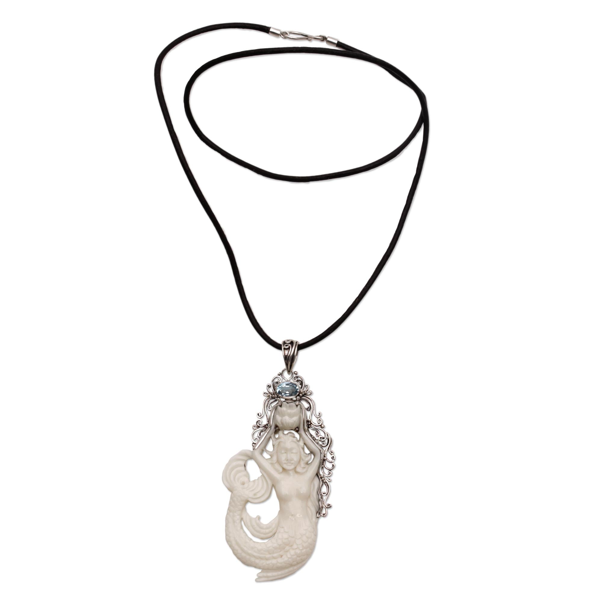 Premium Mermaid Fantasy Leather Pendant Necklace