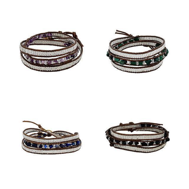 Premium Stone 3x Wrap Bracelet – Earth Collection