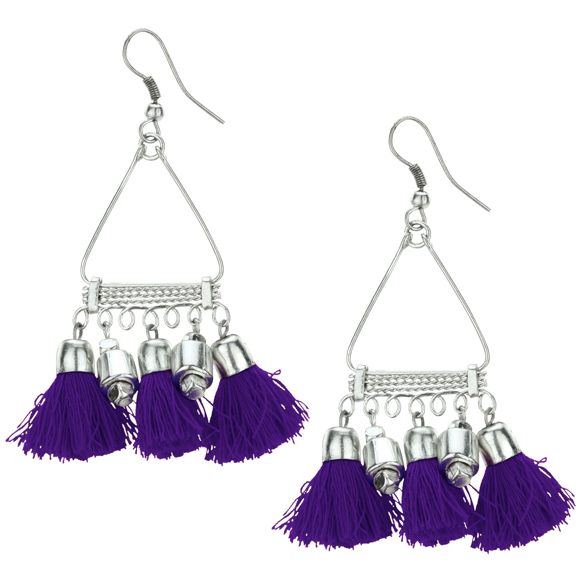 Premium Taj Tassel Earrings - Bohemian Style