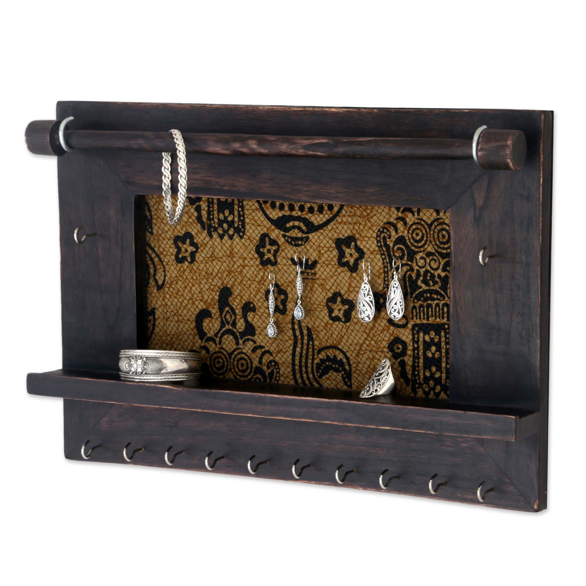 Premium Tegalalang Heritage Wood Jewelry Organizer - Handcrafted Elegance