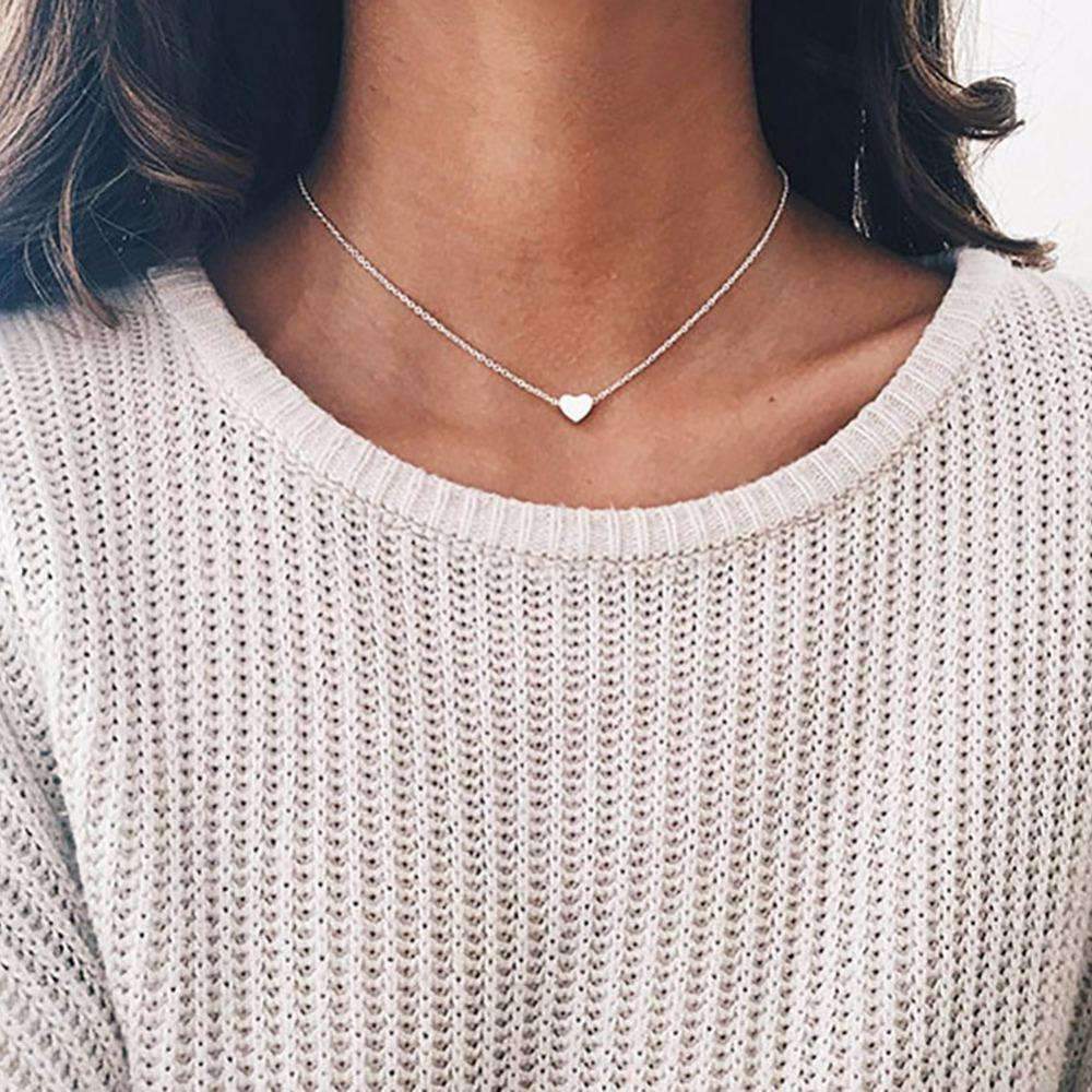 Premium Dainty Heart Chain Necklace - Timeless Elegance