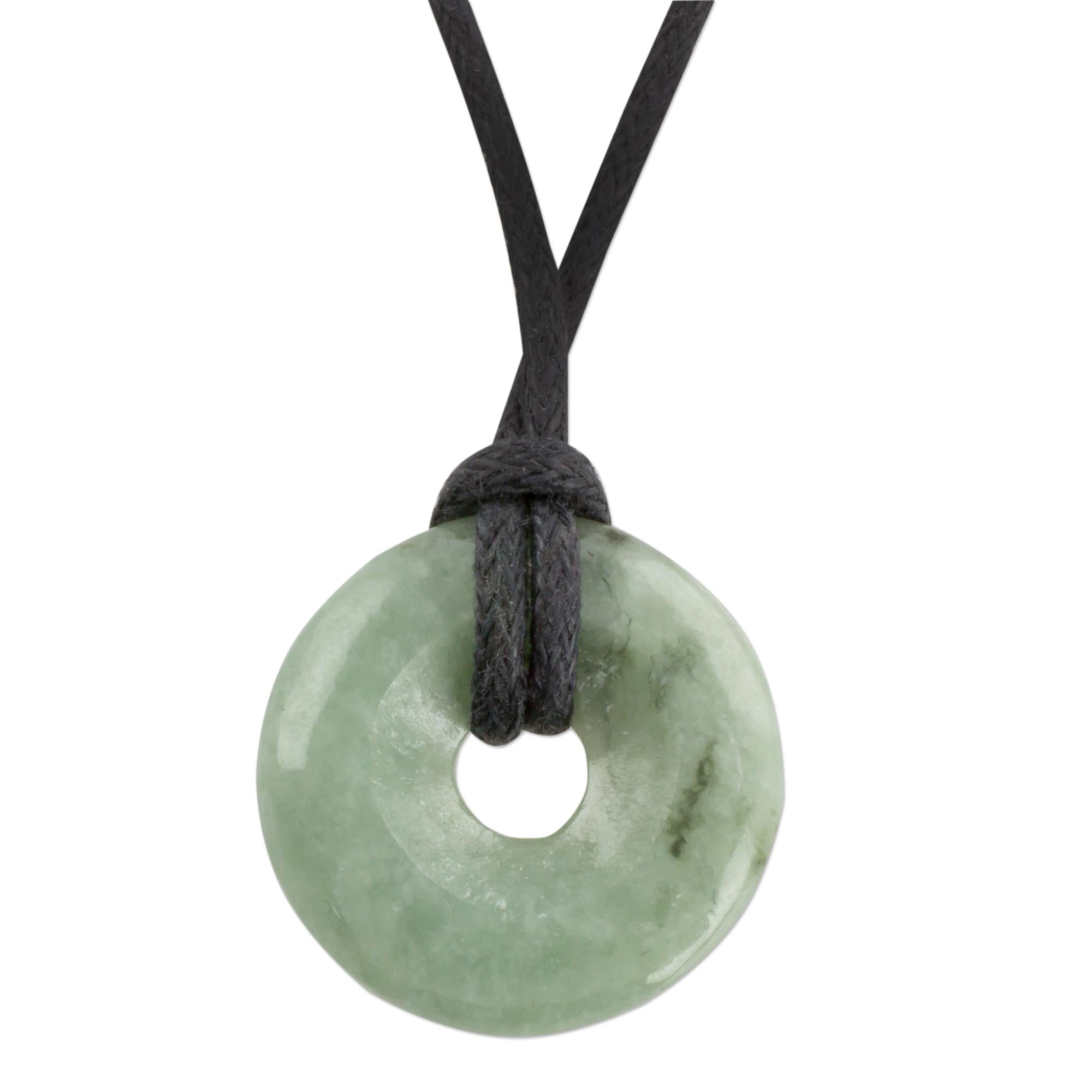 Premium Mayan Love Jade Necklace - Handcrafted Adjustable Jewelry