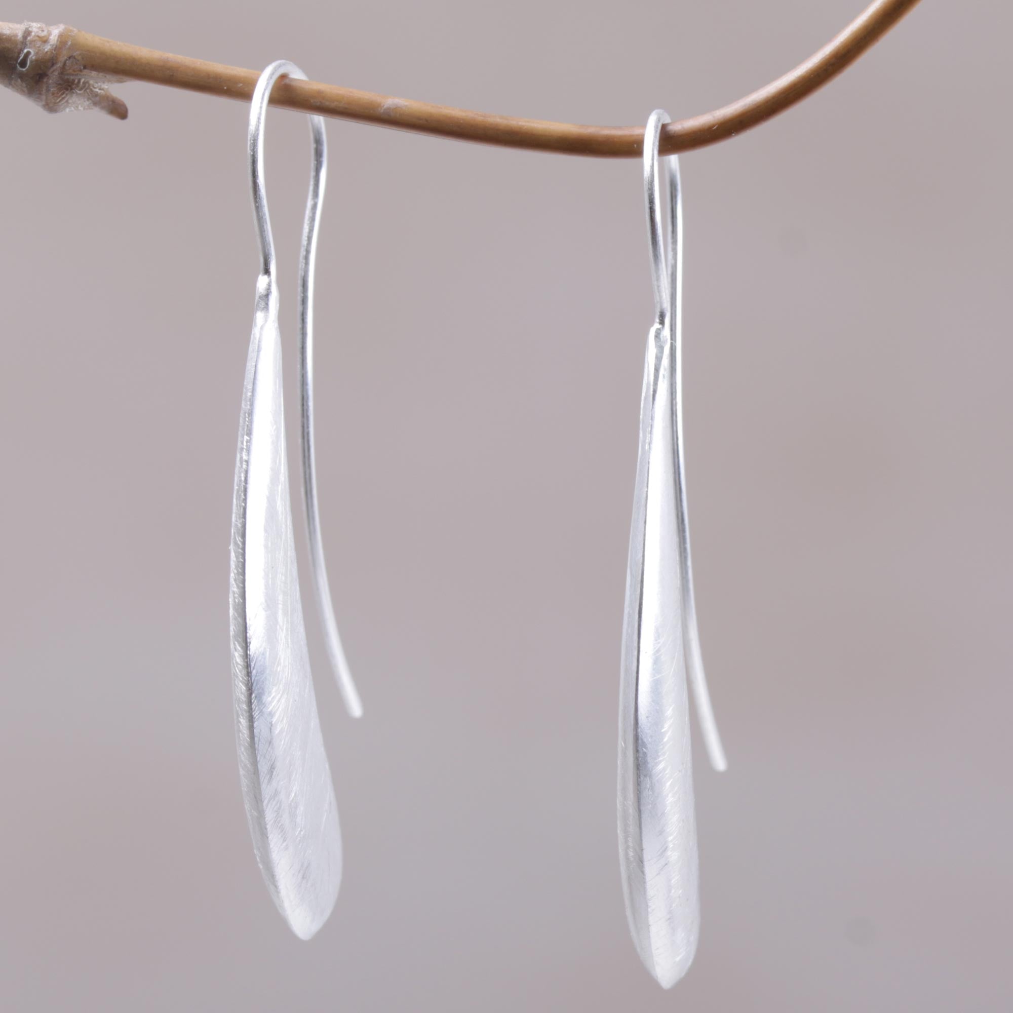 Premium Shining Boomerang Sterling Silver Earrings – Handcrafted in Bali