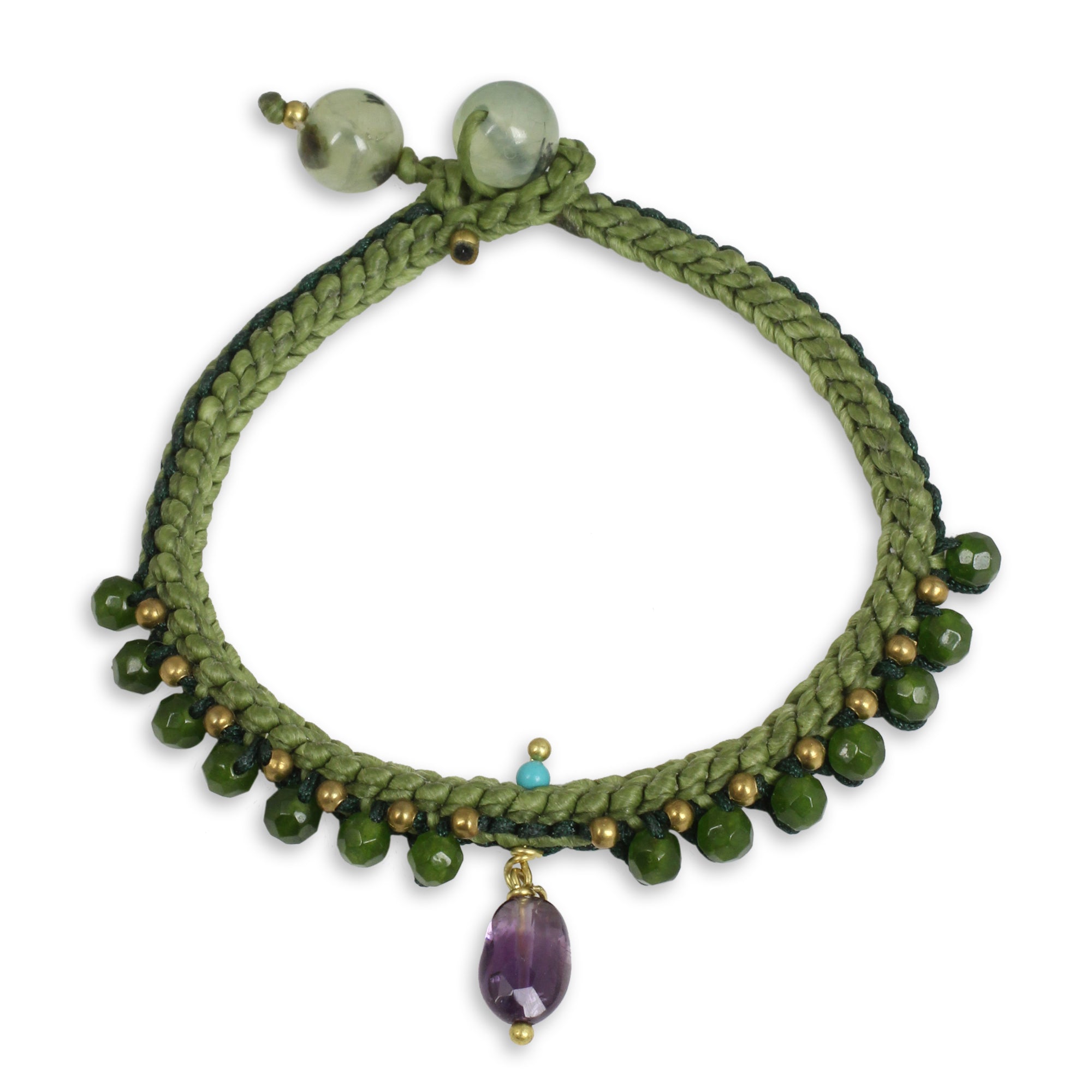 Premium Jungle Green Beaded Bracelet - Handcrafted Luxury