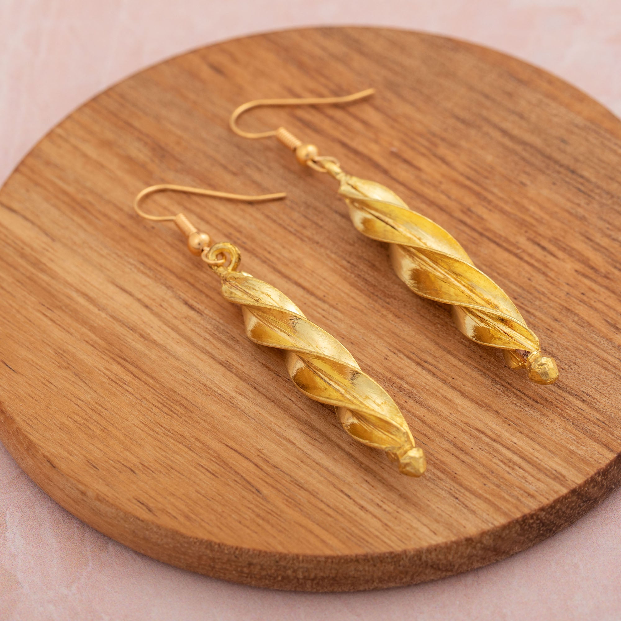 Premium Fulani Spiral Djenne Drop Earrings - Handcrafted Elegance