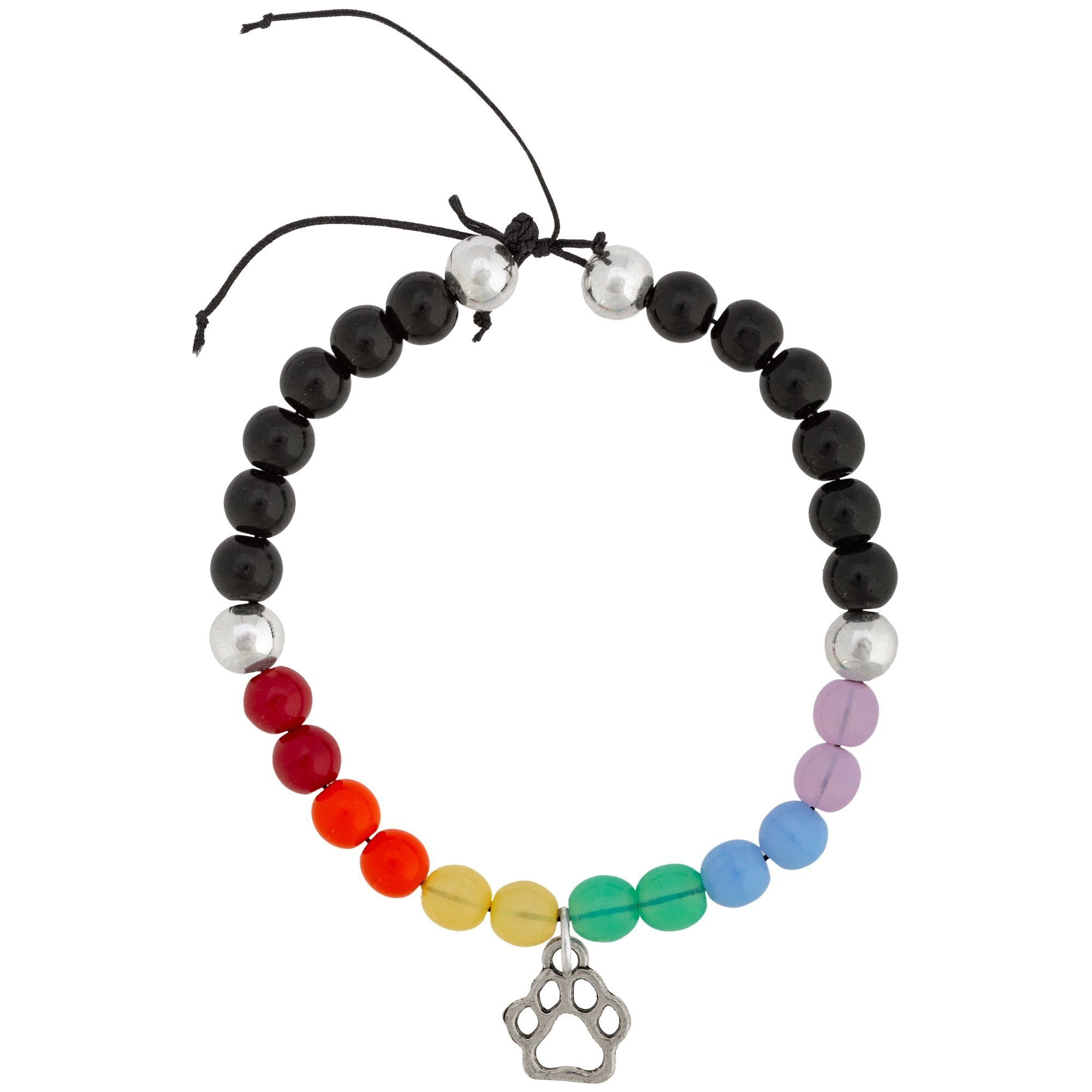 Premium Rainbow Bridge Paw Adjustable Bracelet - Ultimate Pet Lover's Accessory