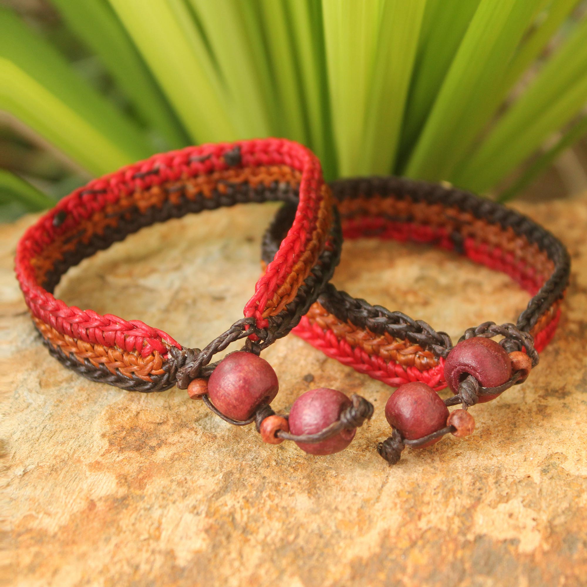 Premium Cinnamon Coins Handwoven Bracelet Set