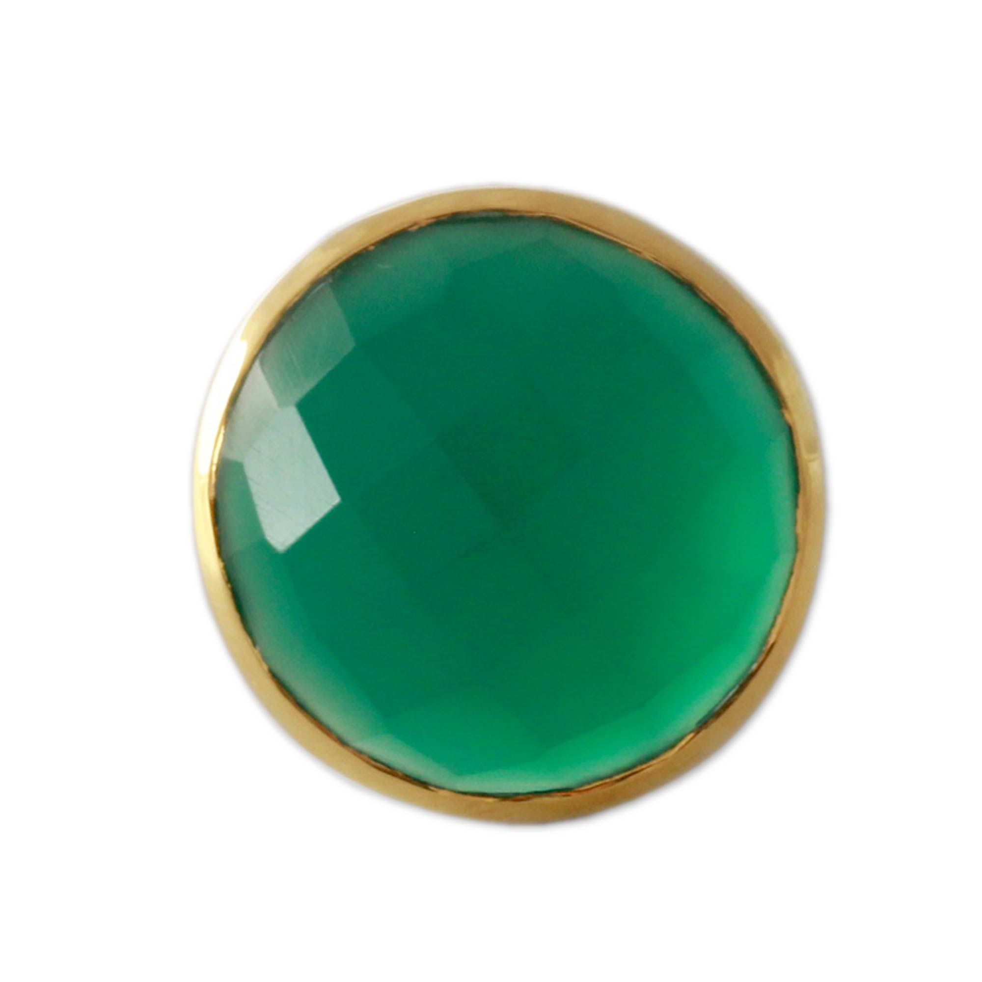 Premium Verdant Allure Onyx Cocktail Ring