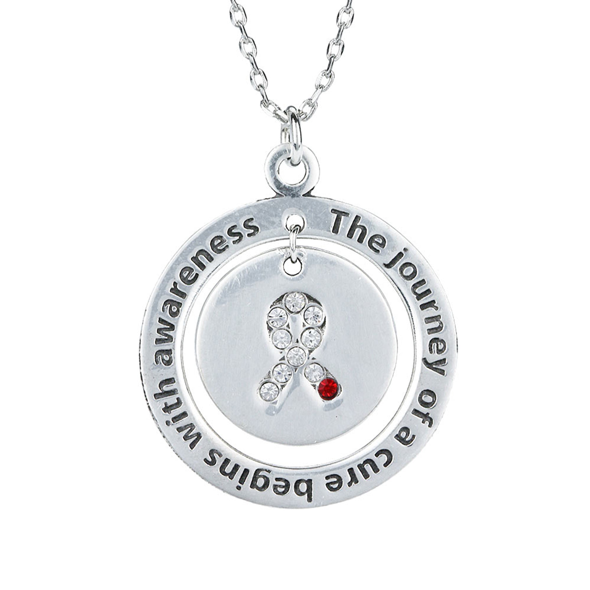 Premium Diabetes Awareness Pewter Necklace - Inspire Hope & Support a Cure