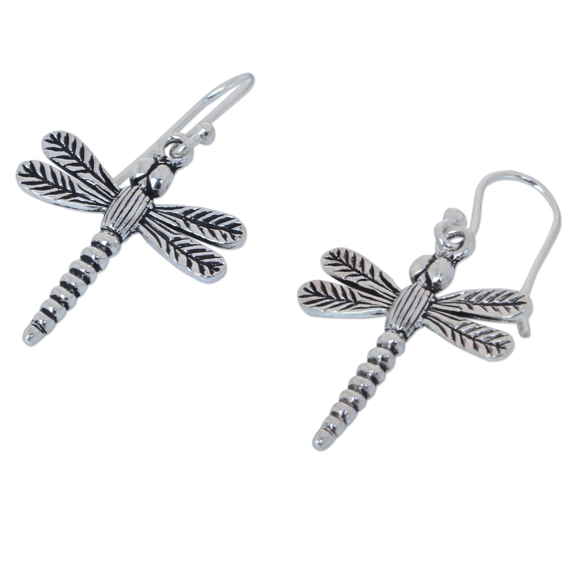 Premium Mekong Dragonflies Sterling Silver Earrings