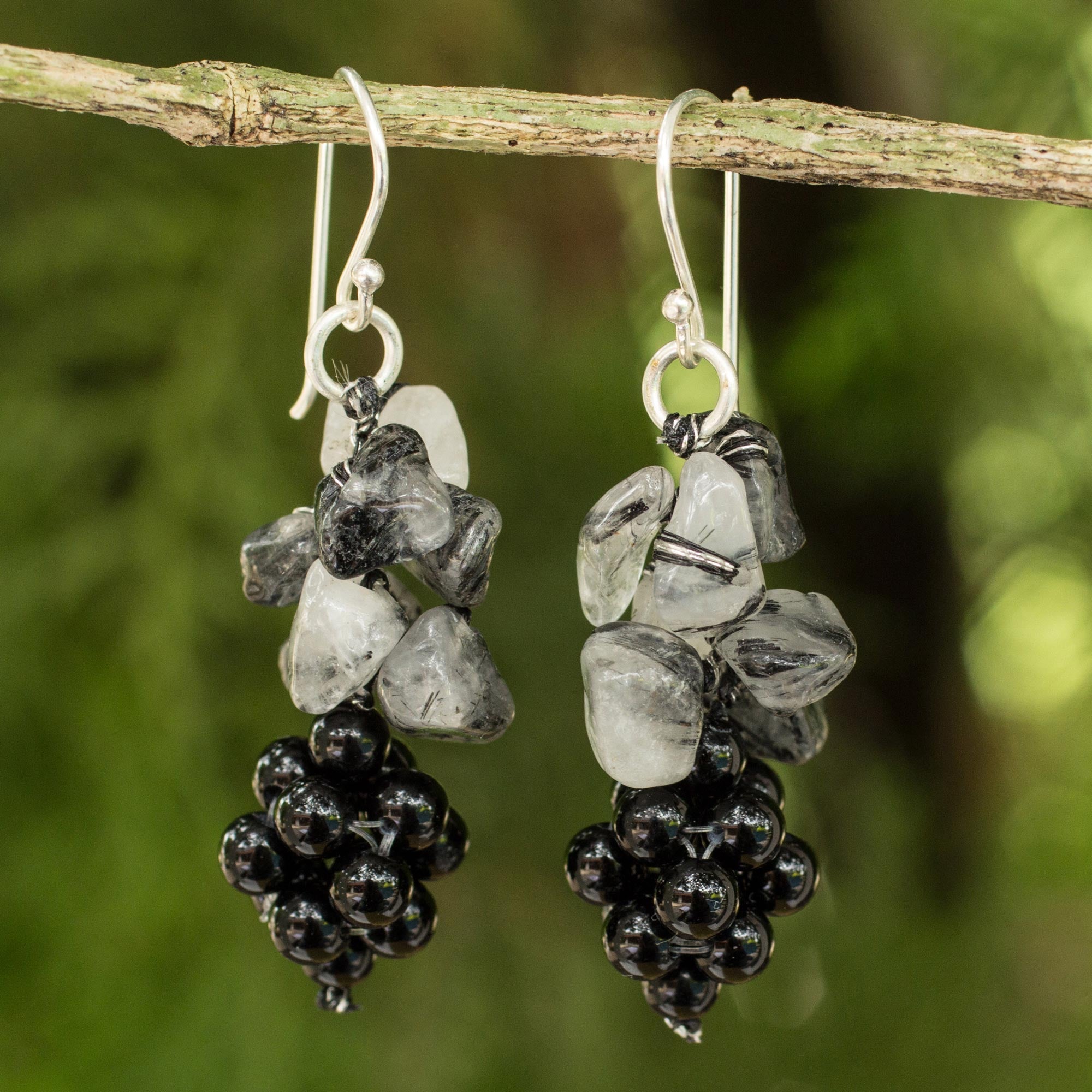 Premium Handmade Gemstone Cluster Earrings - Heavenly Gift