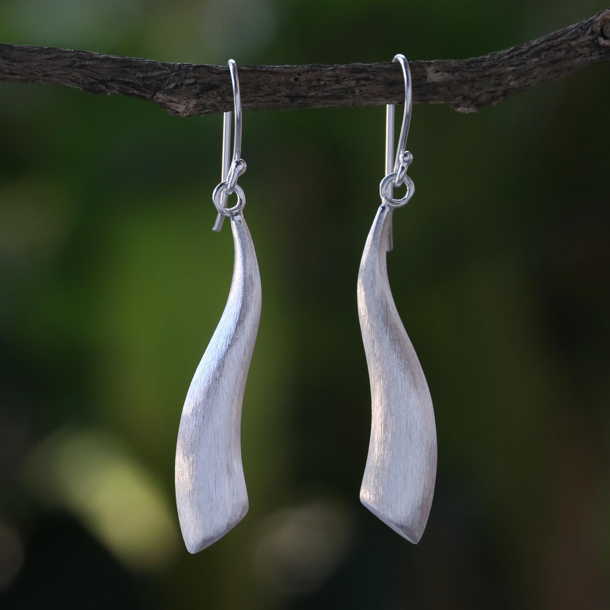 Premium Chiang Mai River Inspired Sterling Silver Dangle Earrings